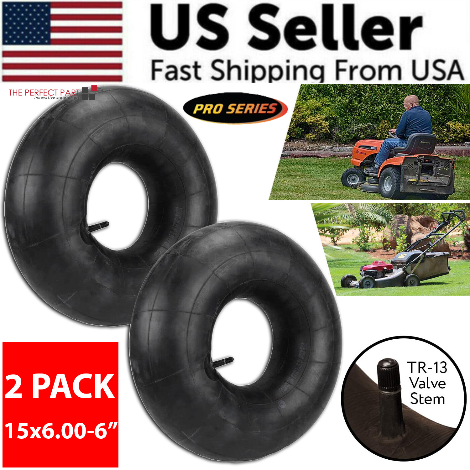 2PCS 15x6.00-6 Lawn Mower Tire Inner Tubes 15X6-6, 15X6x6, 15/6x6 TR13 Valve ATV 2PCS 15x6.00-6 Lawn Mower Tire Inner Tubes 15X6-6, 15X6x6, 15/6x6 TR13 Valve ATV