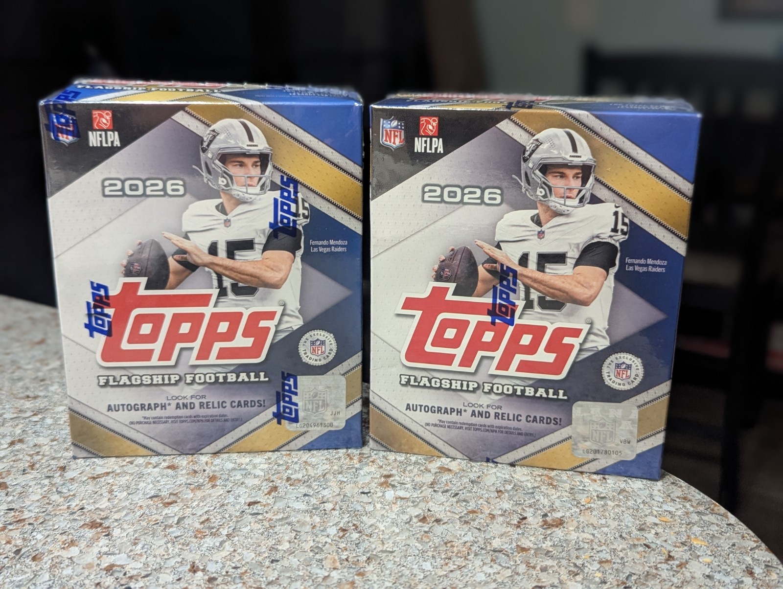 Lot Of 2 - 2026 Topps Flagship Football Mega Box WALMART EXCLUSIVE Lot Of 2 - 2026 Topps Flagship Football Mega Box WALMART EXCLUSIVE