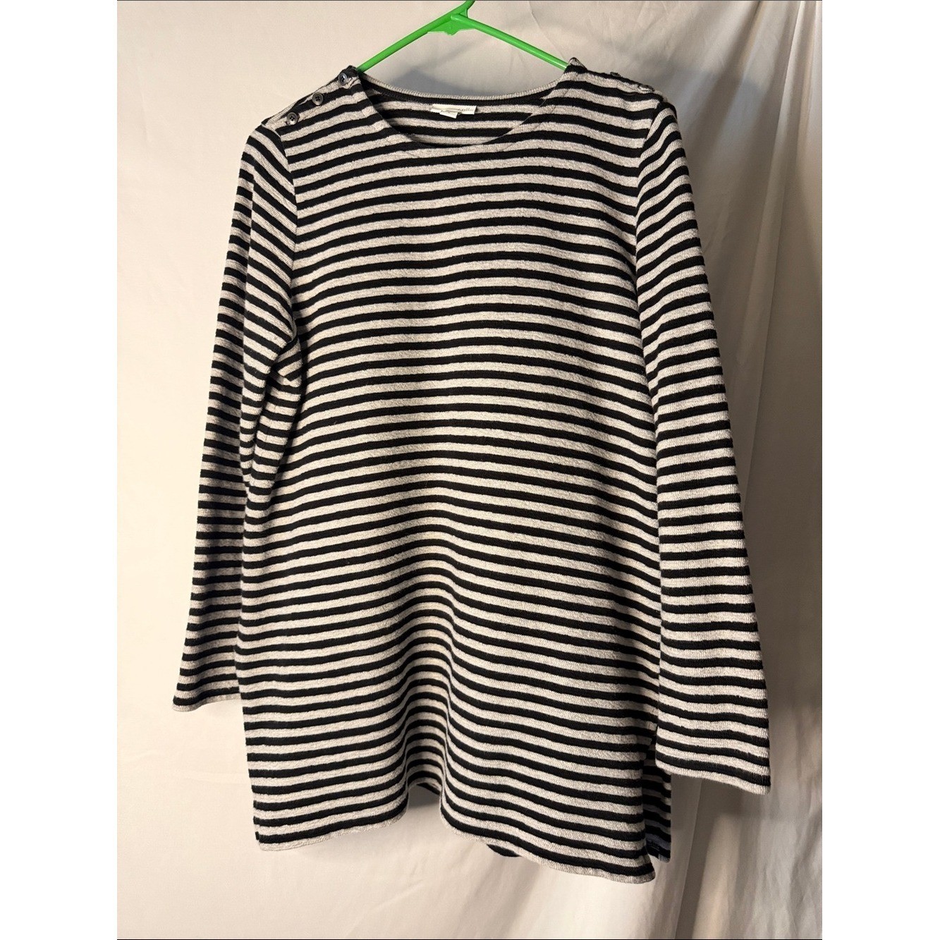 J. Jill Striped Crewneck Sweater