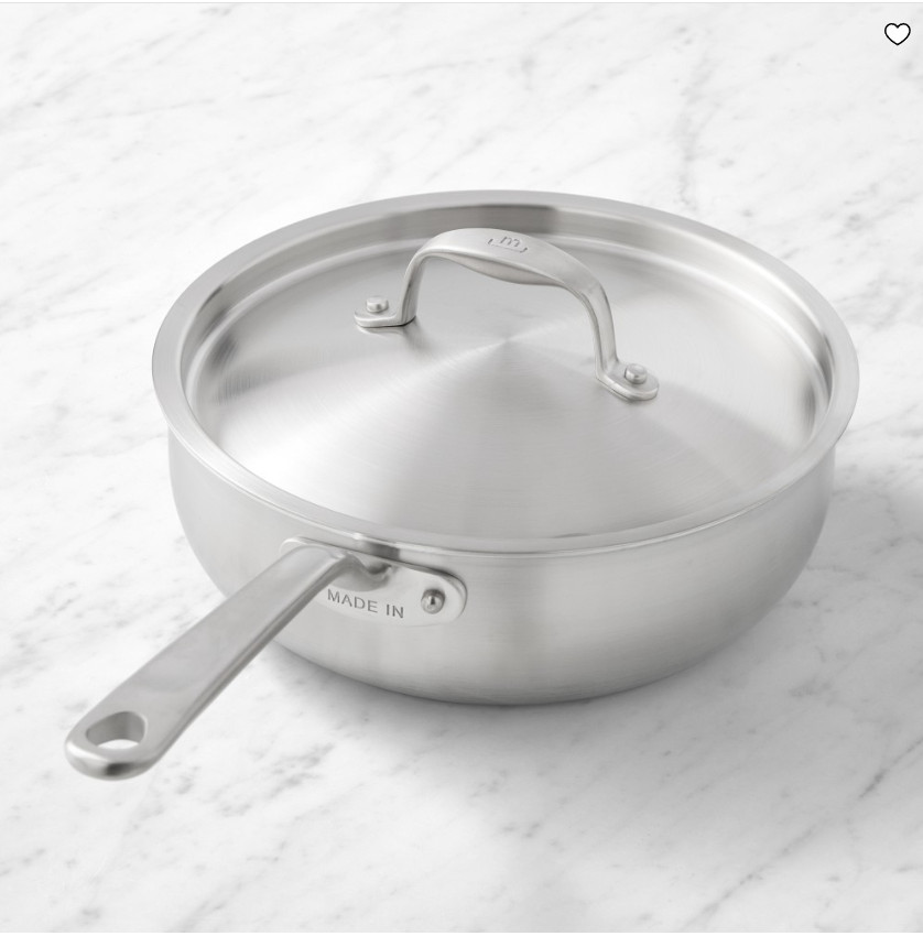 Made In Stainless Steel Saucier Pan 3 Qt Saucepan Cooking Pot Made In Stainless Steel Saucier Pan 3 Qt Saucepan Cooking Pot