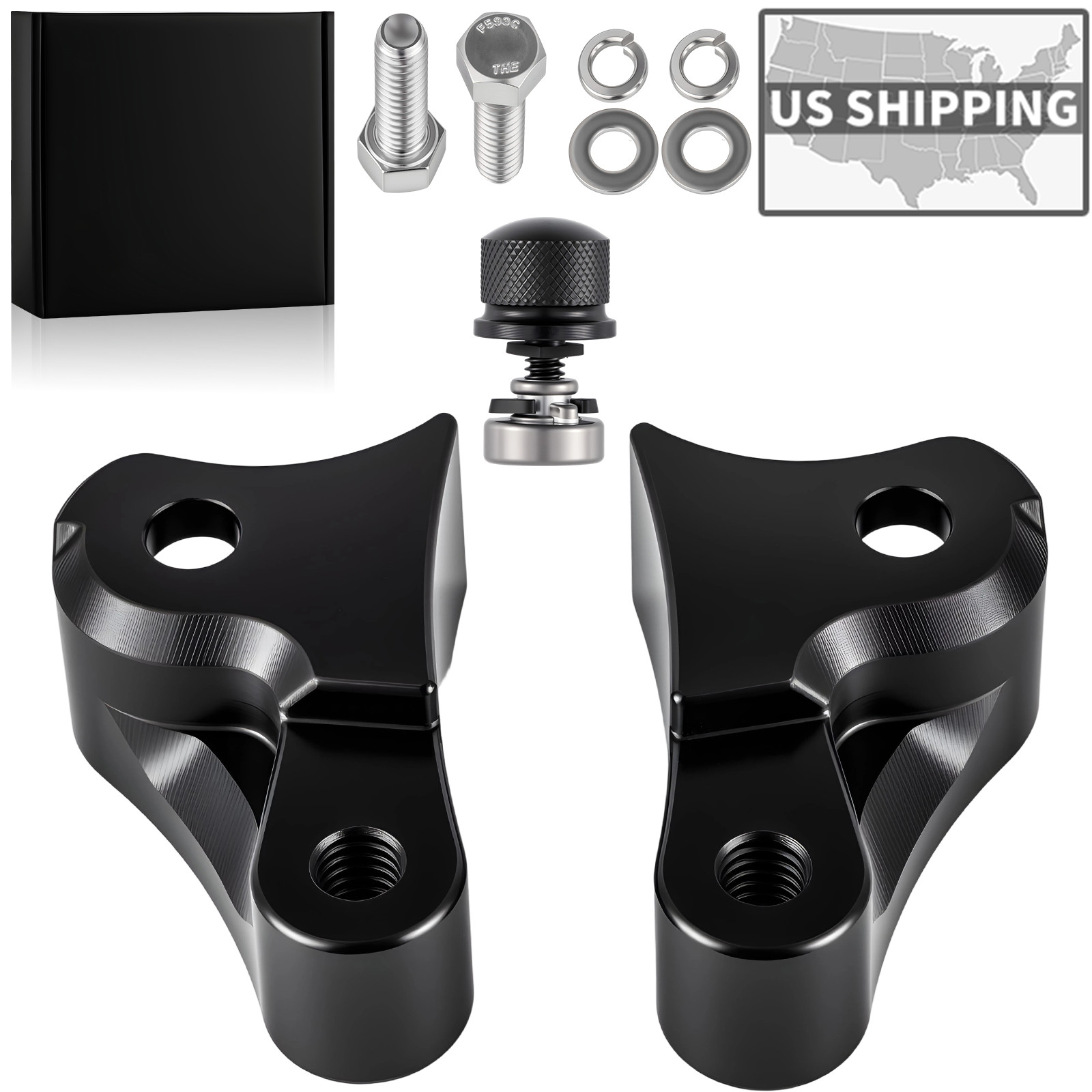 1.5\'\' Inch Lowering Blocks Kit for 2009-2026 Harley Touring Road Glide Rear Slam