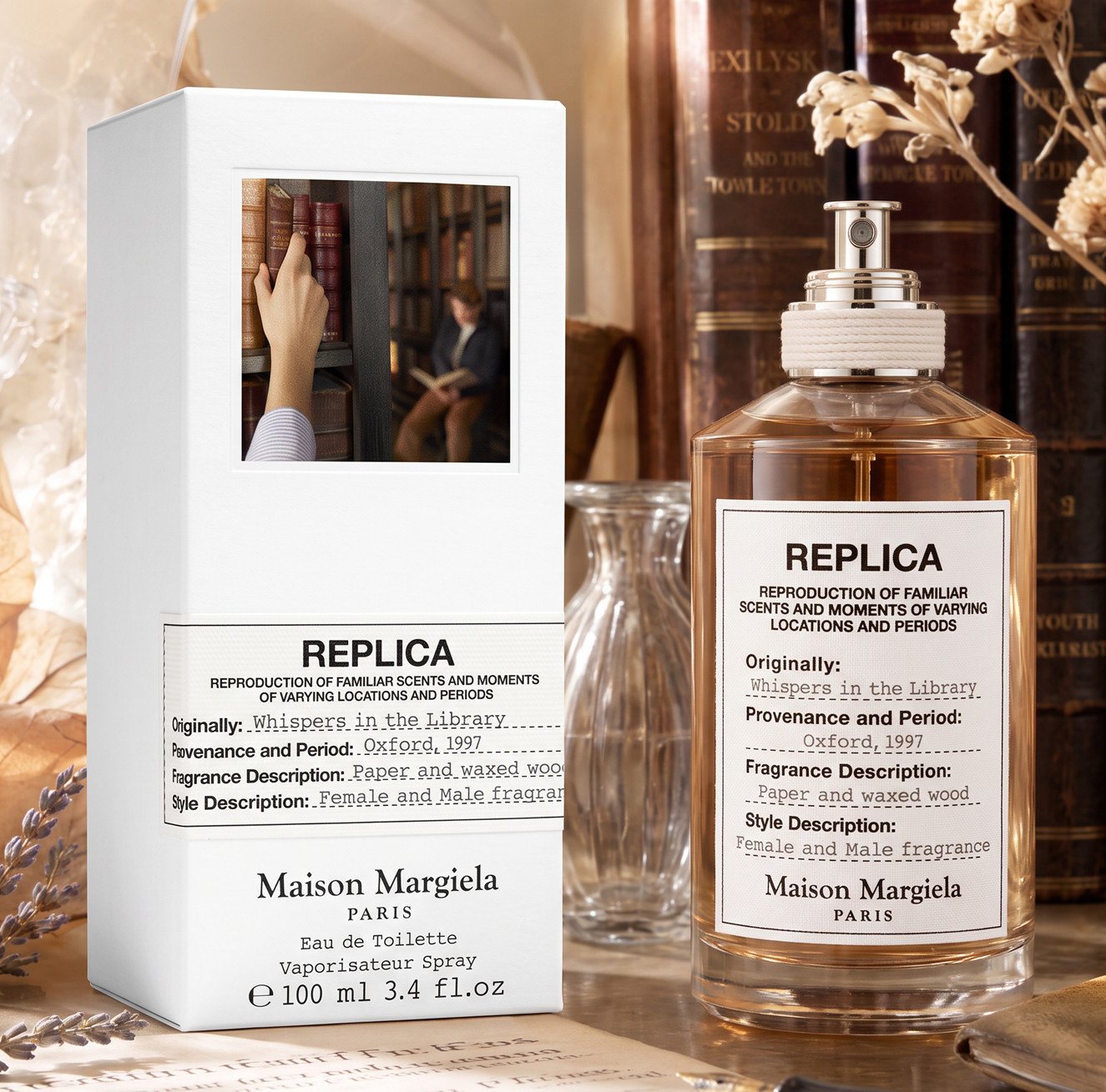 Maison Margiela Replica Whispers in the Library EDT Spray 100ml 3.4oz New in Box