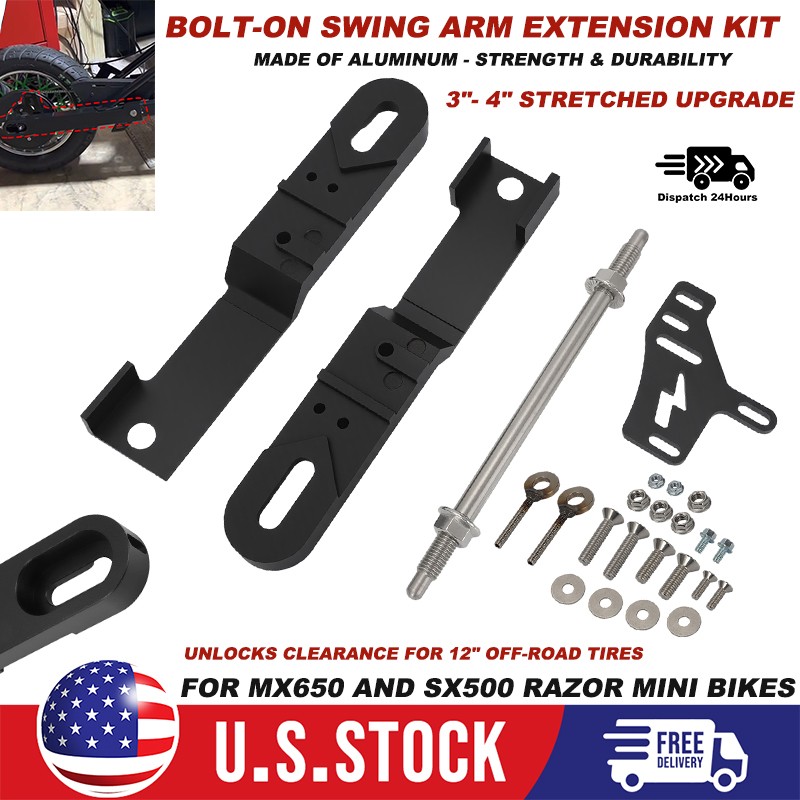 For Razor MX650 MX500 SX500 Swing Arm Extension Kit 3\ For Razor MX650 MX500 SX500 Swing Arm Extension Kit 3\