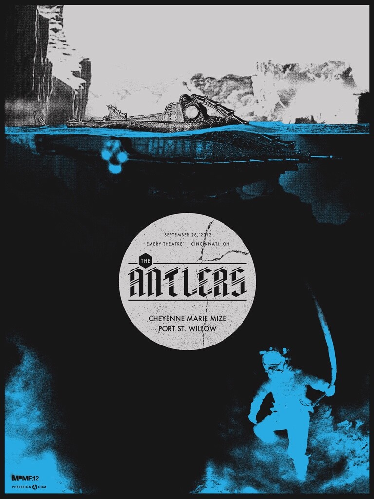 The Antlers September 2012 Limited Edition Gig Poster
