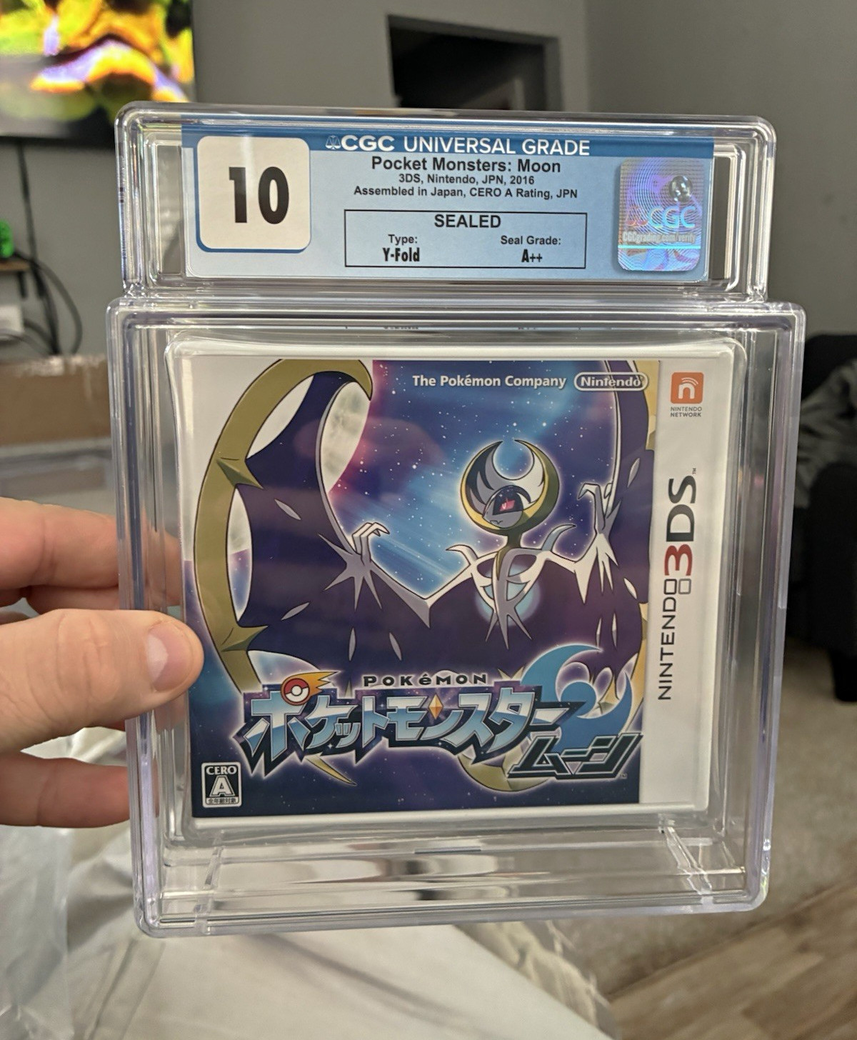 Nintendo CGC 10 Sealed Pocket Monsters: Moon Nintendo 3DS NTSC-J Japan 2016 Nintendo CGC 10 Sealed Pocket Monsters: Moon Nintendo 3DS NTSC-J Japan 2016
