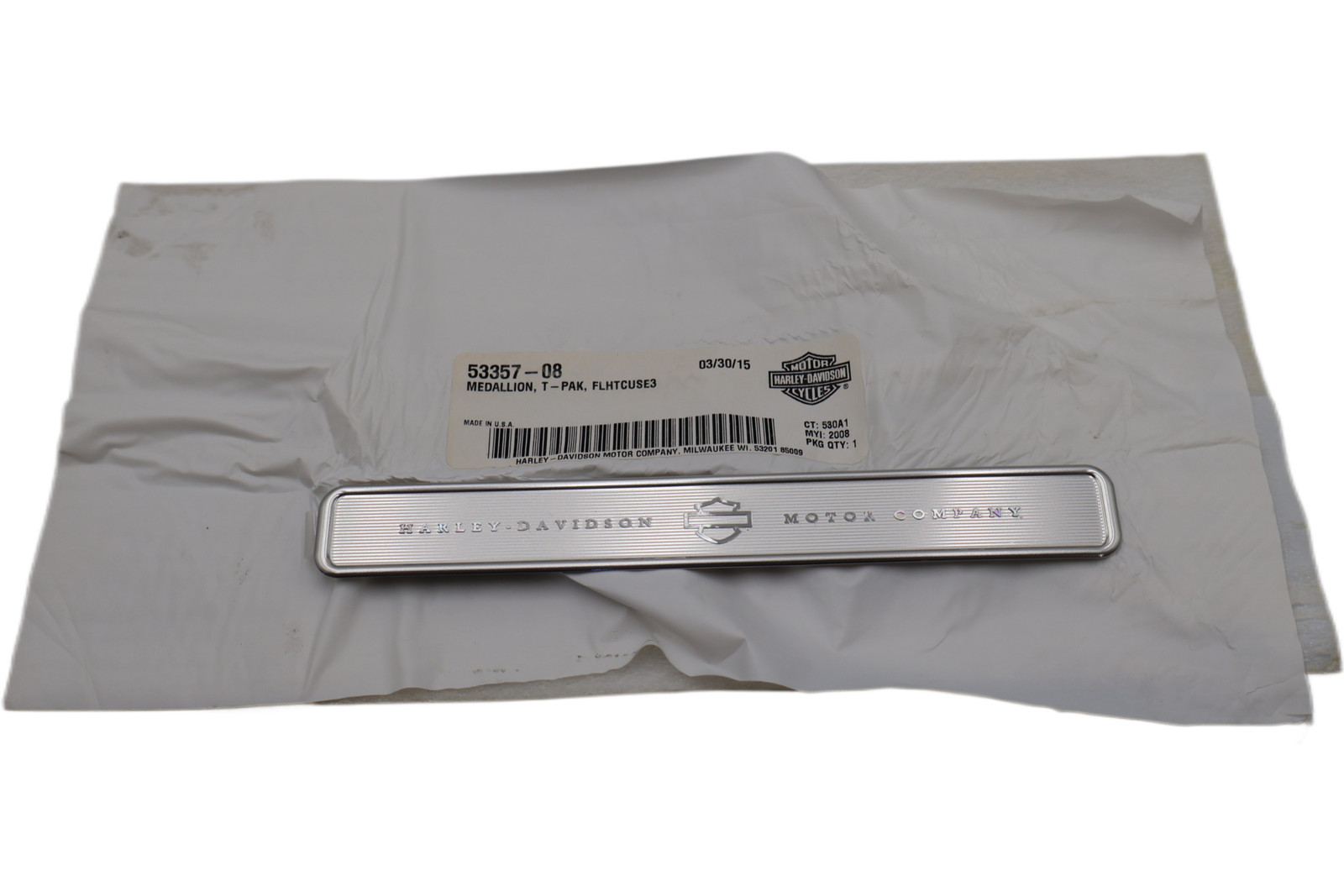 53357-08 NEW OEM 1998-2013 HARLEY-DAVIDSON TOURING CVO TOUR PACK LID INSERT TRIM
