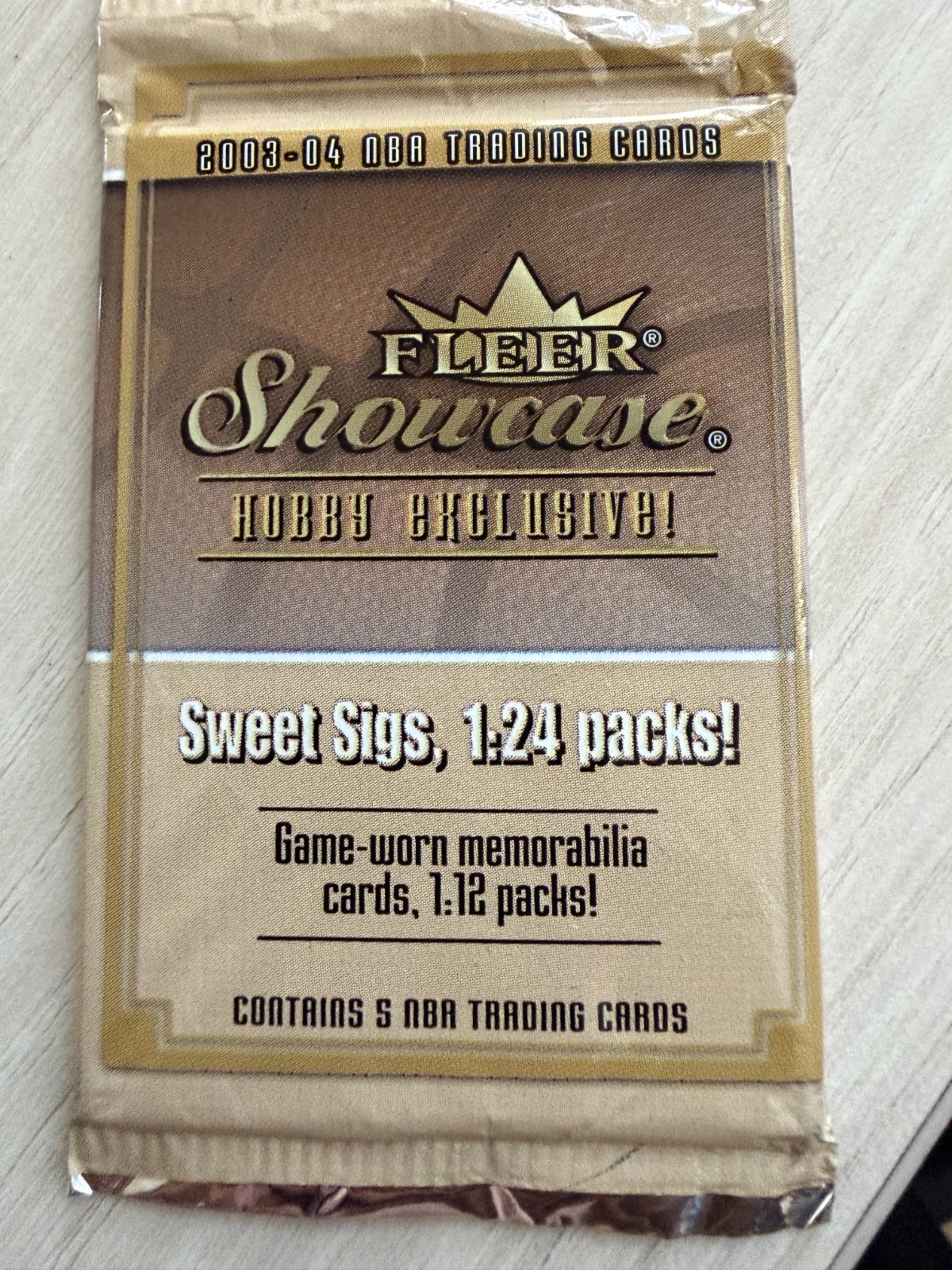 Fleer Showcase 2003-04 Hobby Exclusive NBA Basketball Sealed Pack 5 Cards
