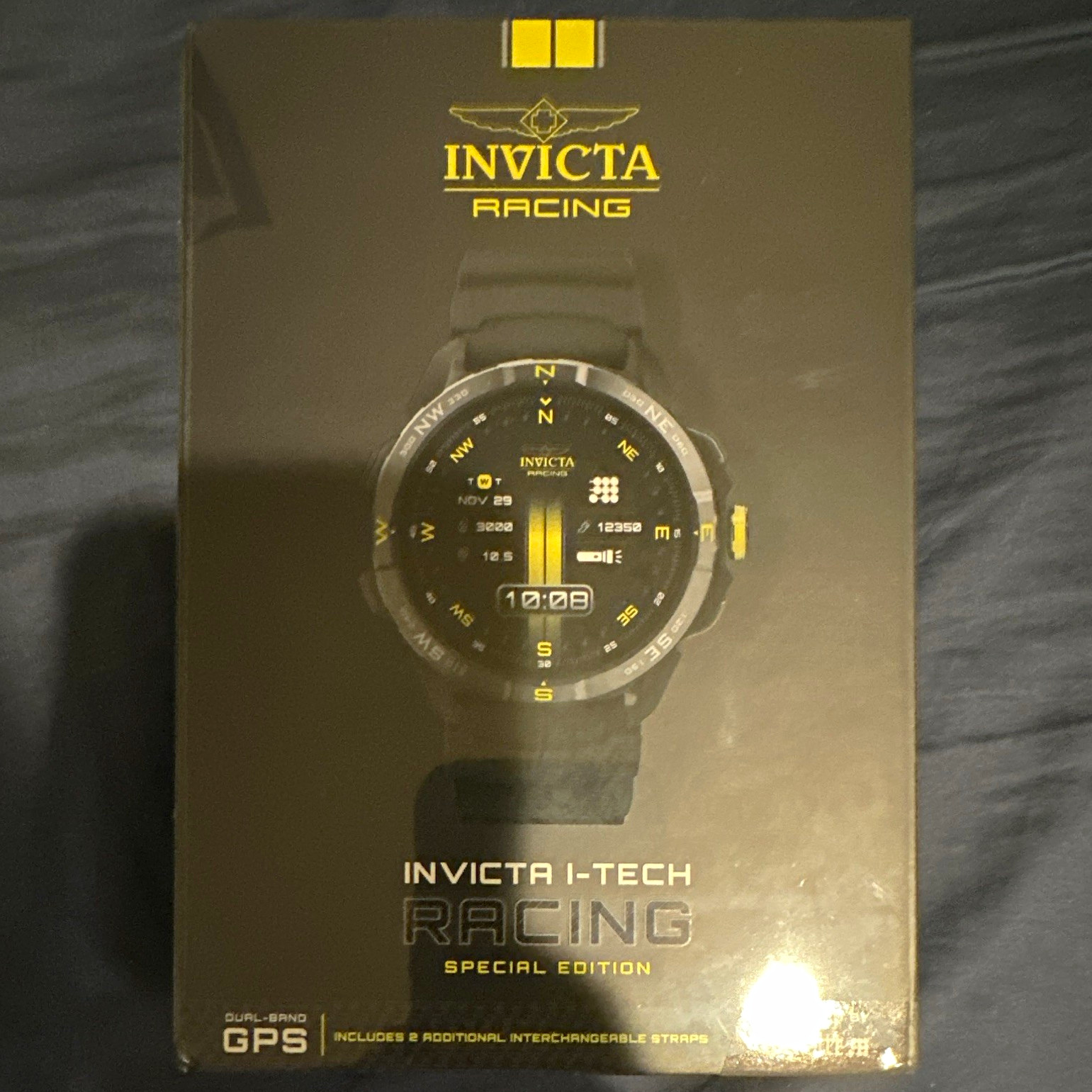 Invicta Racing I-TECH-011 Smartwatch GPS HR & SpO2 Compass 58mm Black