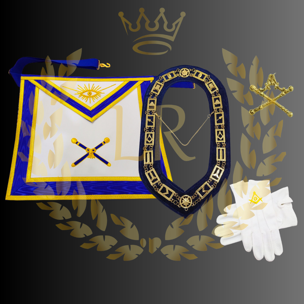Masonic Regalia Blue Lodge Marshal Premium Quality Apron set deal Masonic Regalia Blue Lodge Marshal Premium Quality Apron set deal
