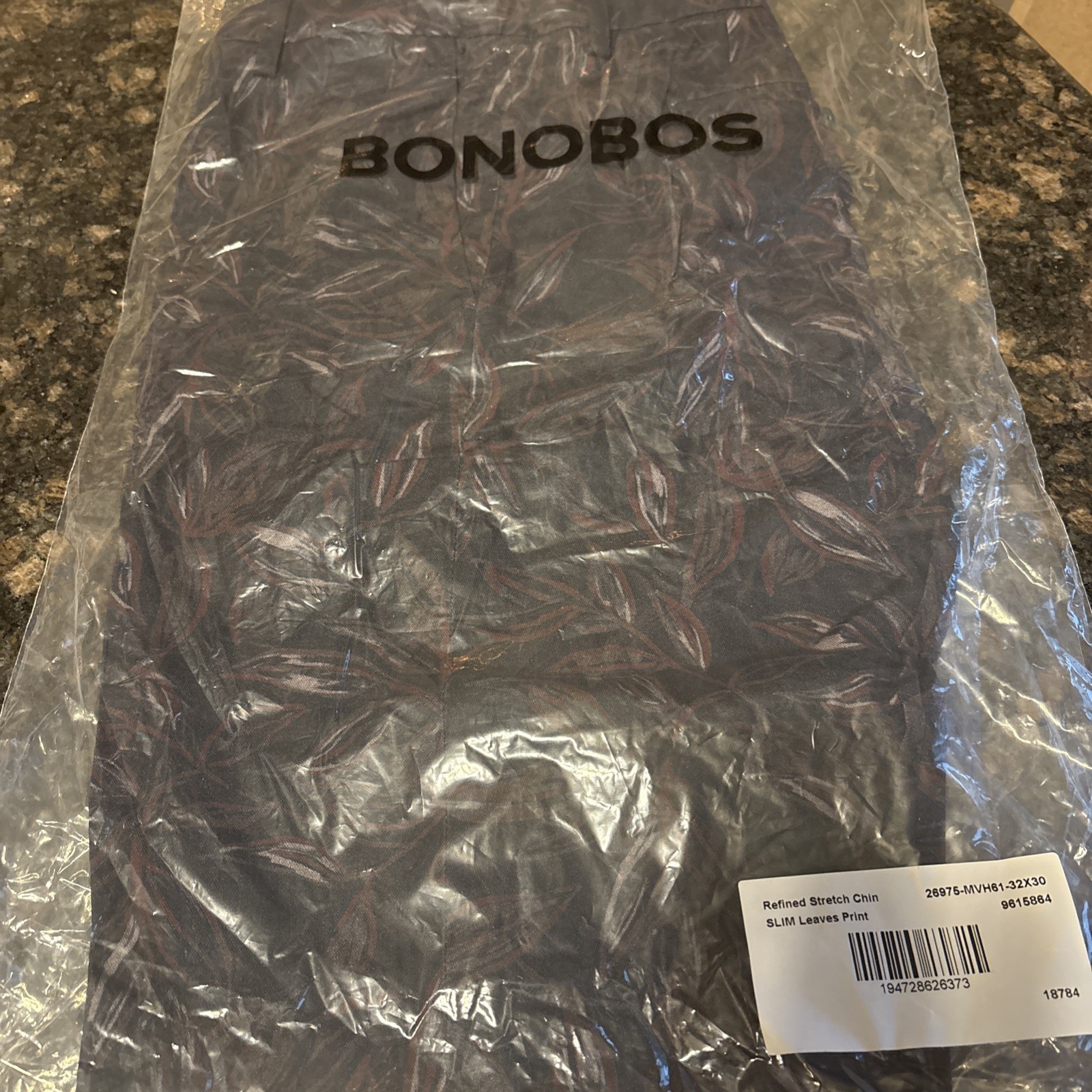 New Bonobos Mens Refined Stretch Chinos Slim Fit 32x30 Leaves Print Navy R304 New Bonobos Mens Refined Stretch Chinos Slim Fit 32x30 Leaves Print Navy R304
