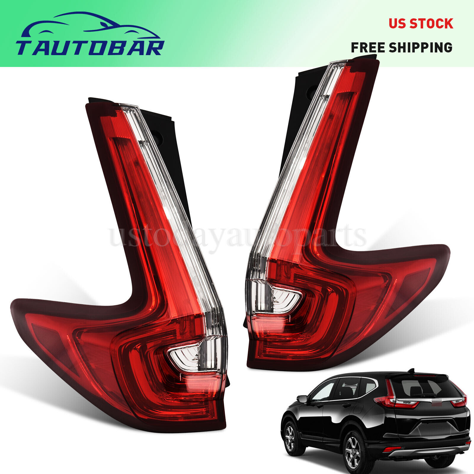 Outer Tail Lights Lamps Assembly For 2017 2018 2019 Honda CRV LH+RH Pair Rear Outer Tail Lights Lamps Assembly For 2017 2018 2019 Honda CRV LH+RH Pair Rear