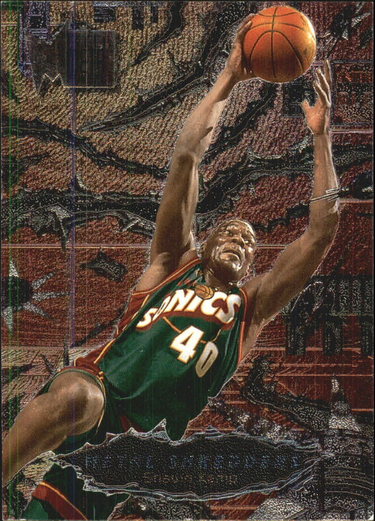 1996-97 Fleer Metal Basketball Card #242 Shawn Kemp MS