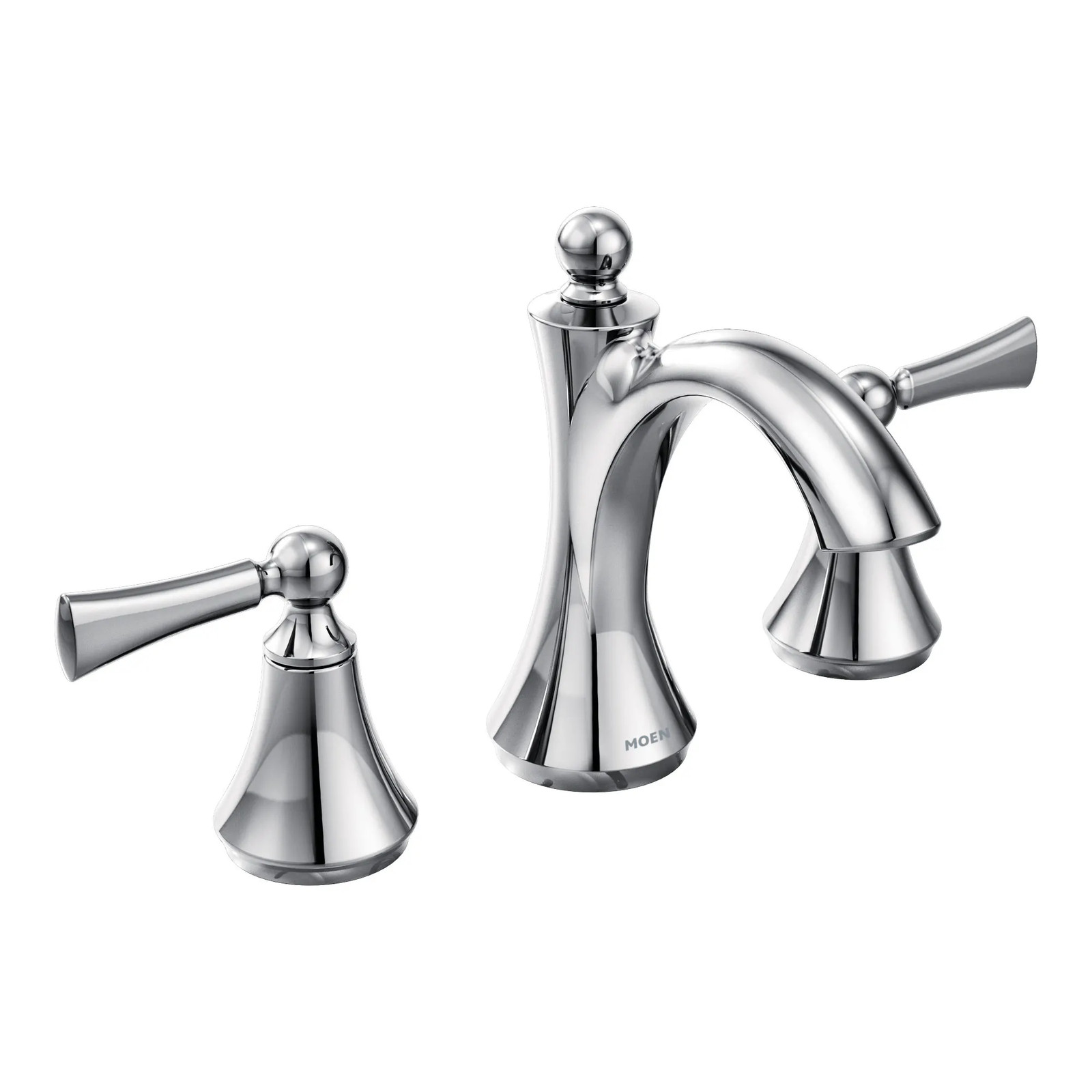 Moen TV4520 Wynford 2-Handle High Arc Widespread Bathroom Faucet - Chrome Moen TV4520 Wynford 2-Handle High Arc Widespread Bathroom Faucet - Chrome