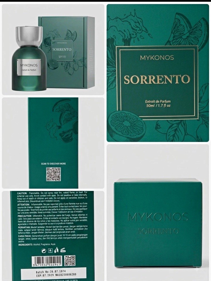 Mykonos Sorrento Extrait de Parfum Spray, Regular Size 1.7 fl oz