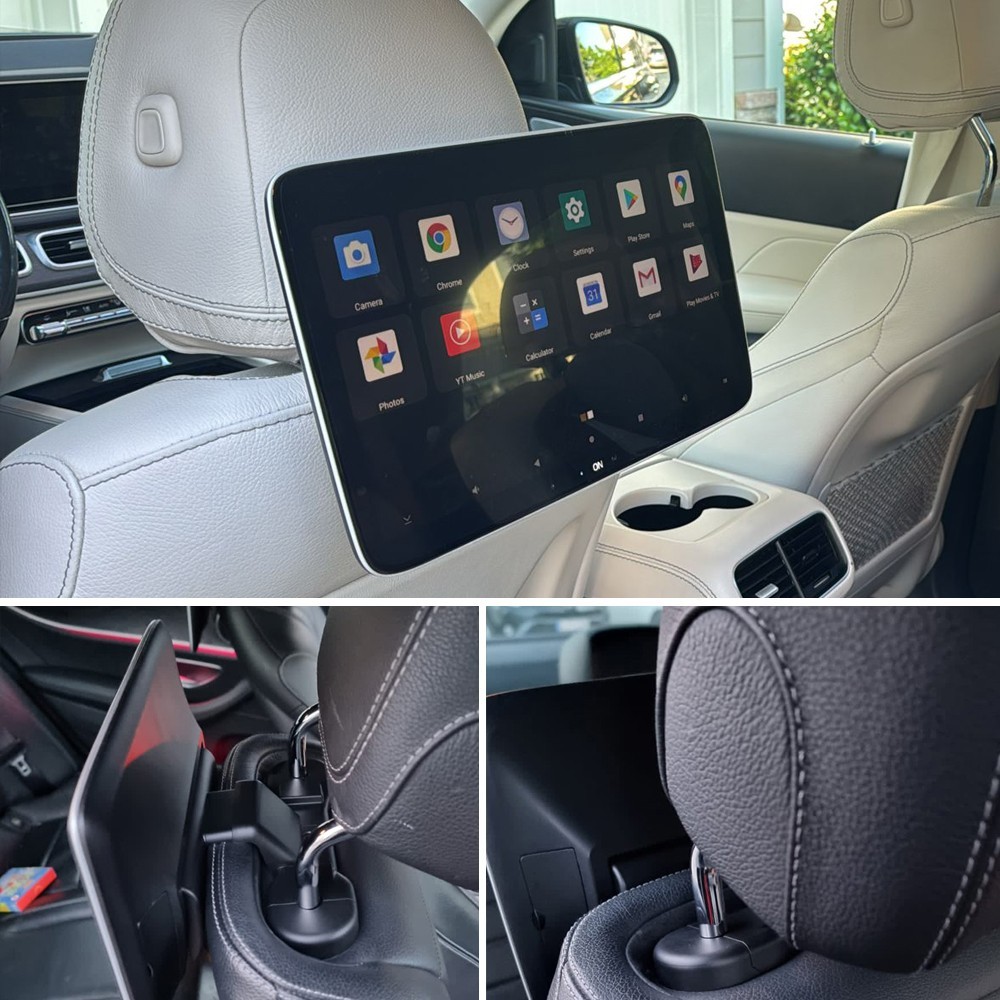 For 2025 Mercedes AMG GLE53 Headrest Monitor With Bluetooth WiFi 4K Back Seat TV