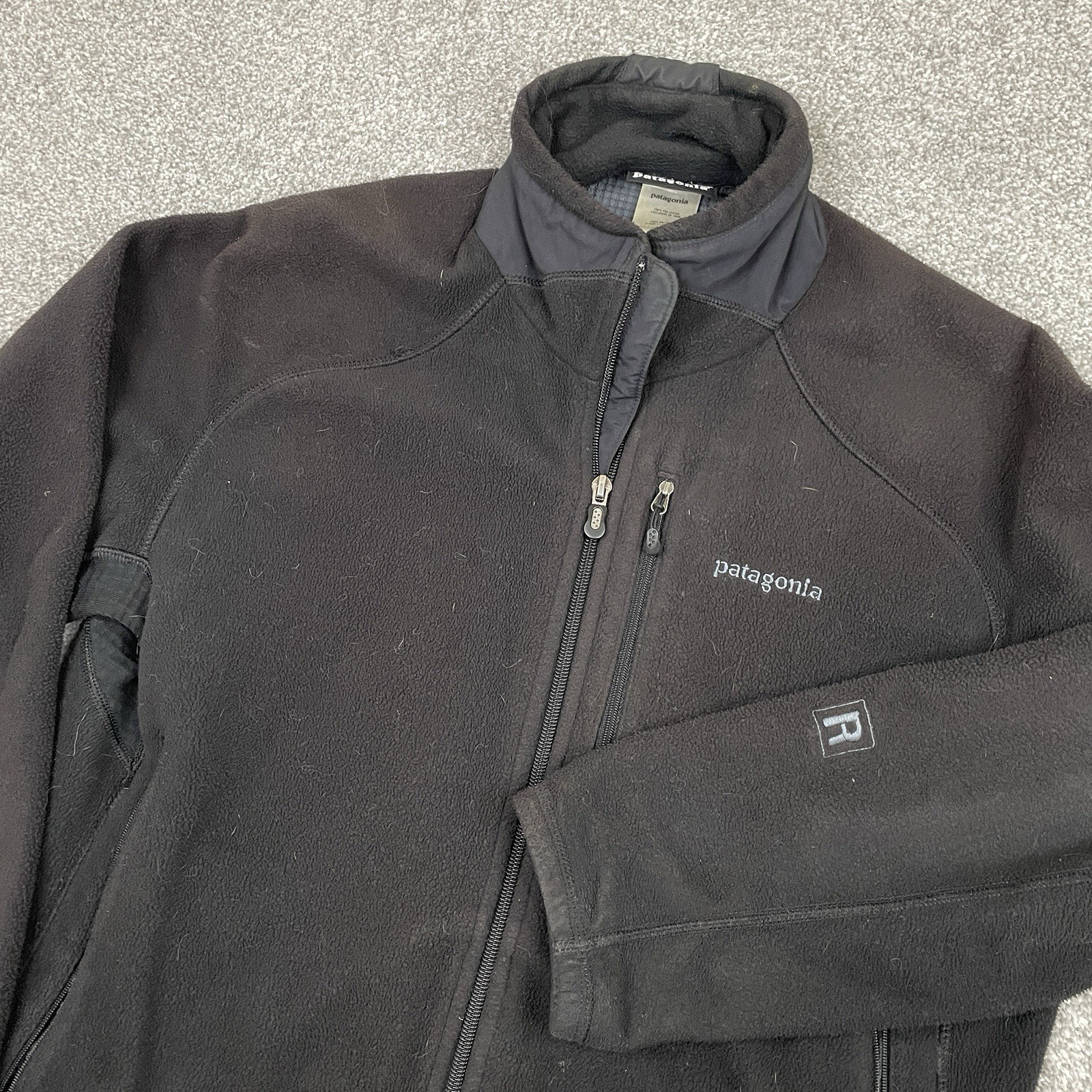 Vintage 2006 Patagonia R4 Regulator Jacket Men M Polartec Fleece Black 36150 Y2K