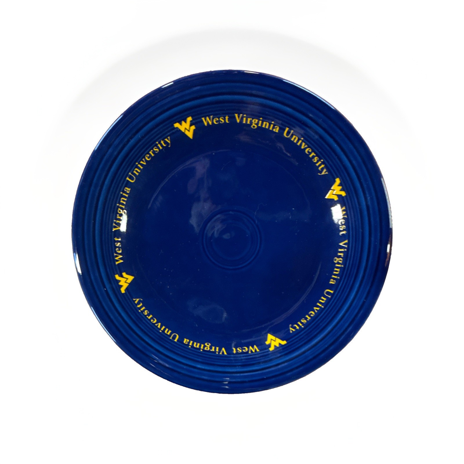 Rare 2005 WVU Fiestaware Cobalt Dinner Plate Collegiate Souvenir Rare 2005 WVU Fiestaware Cobalt Dinner Plate Collegiate Souvenir