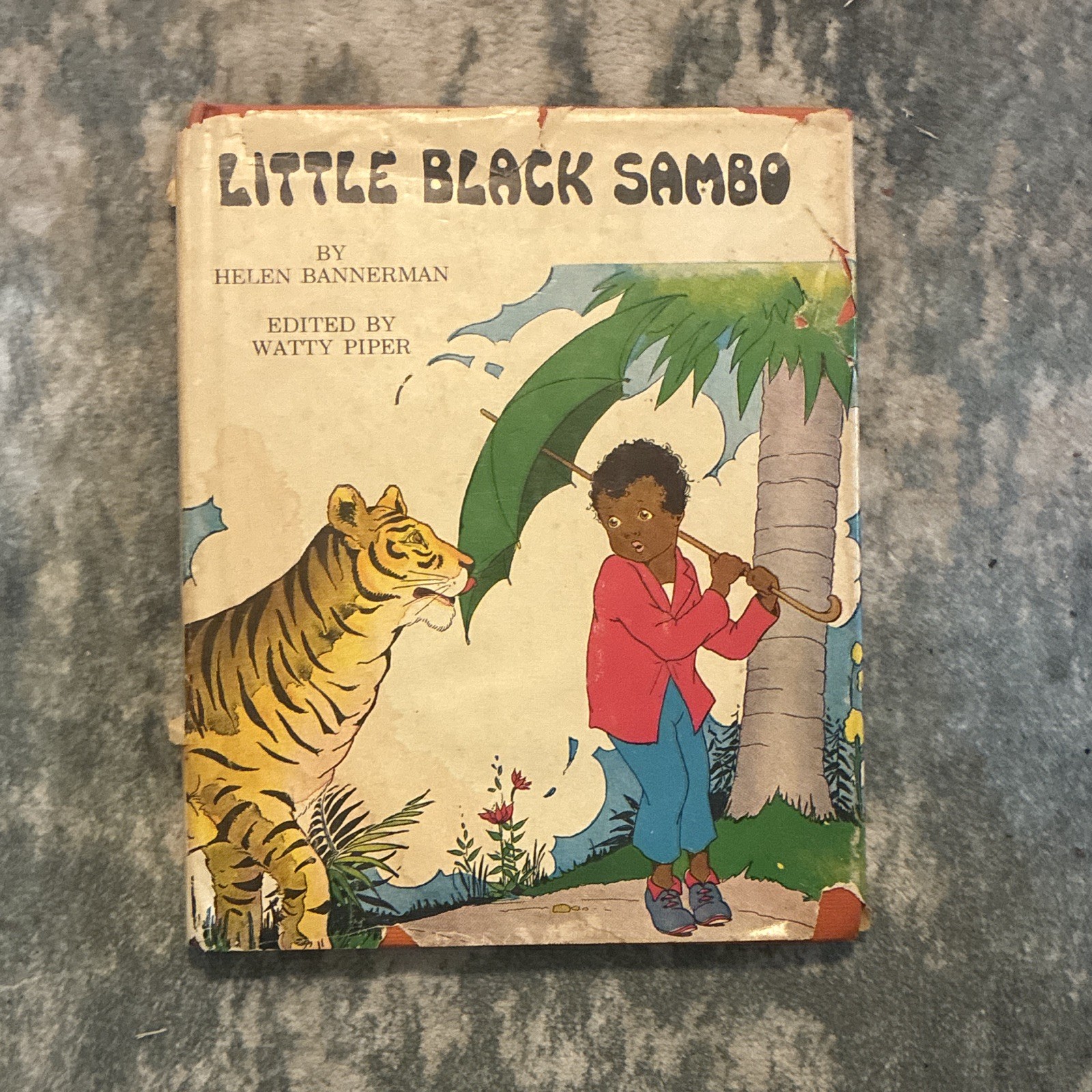 Helen Bannerman Little Black Sambo Illustrated Children\'s Book in English Helen Bannerman Little Black Sambo Illustrated Children\'s Book in English
