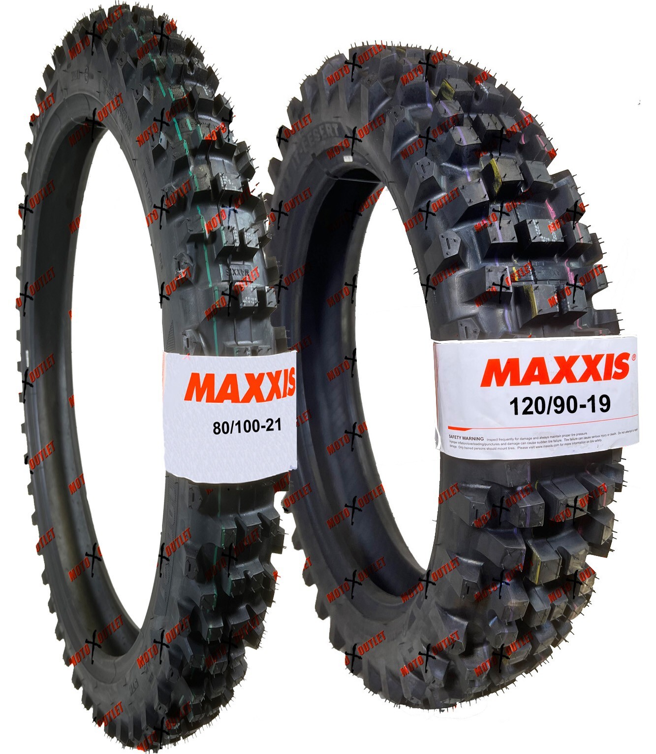 Maxxis Desert IT 80/100-21 120/90-19 Front Rear Tires Dirt Bike Tire Set Maxxis Desert IT 80/100-21 120/90-19 Front Rear Tires Dirt Bike Tire Set