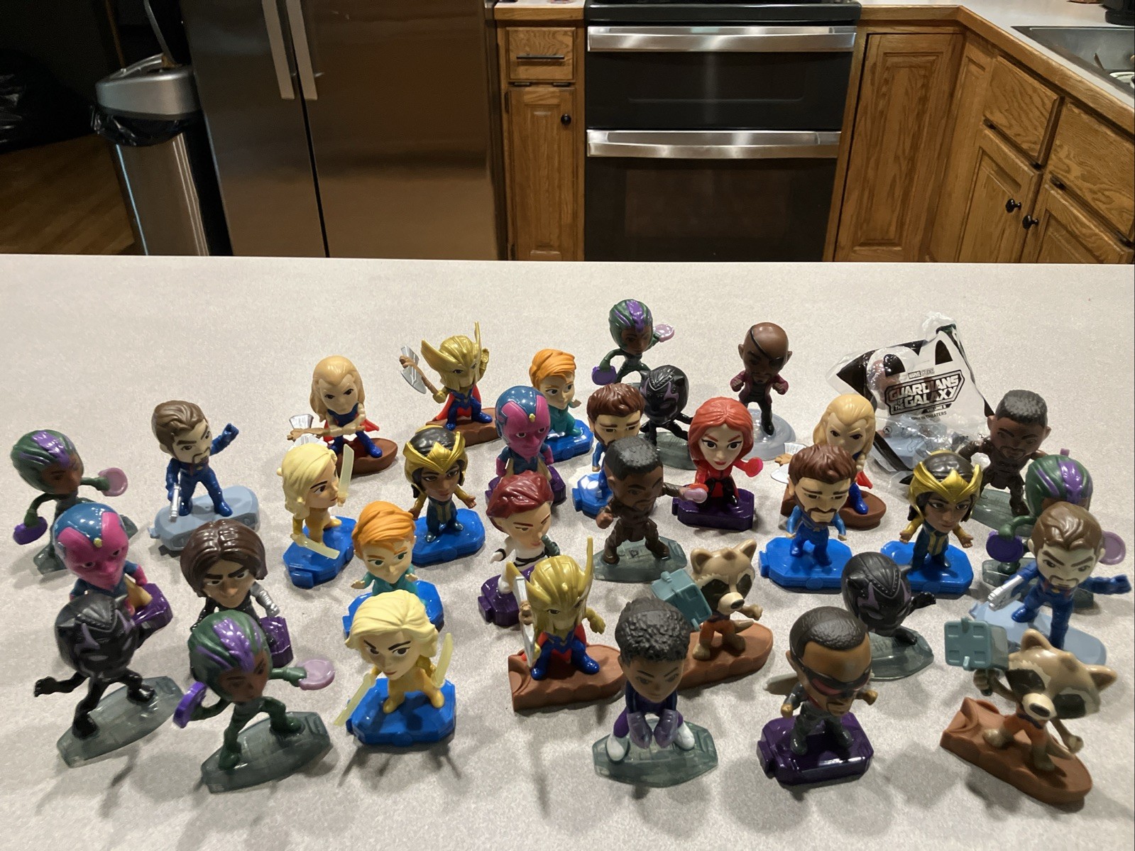 LOT OF 34 McDONALD’S HAPPY MEAL TOYS MARVEL\'S AVENGERS & Guardians Of The Galaxy LOT OF 34 McDONALD’S HAPPY MEAL TOYS MARVEL\'S AVENGERS & Guardians Of The Galaxy