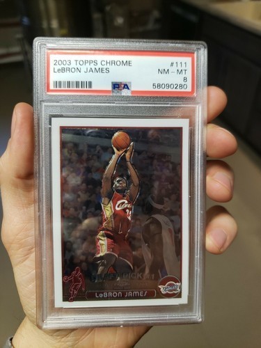2003-04 Topps Chrome - LeBron James #111 (RC) PSA 8 2003-04 Topps Chrome - LeBron James #111 (RC) PSA 8