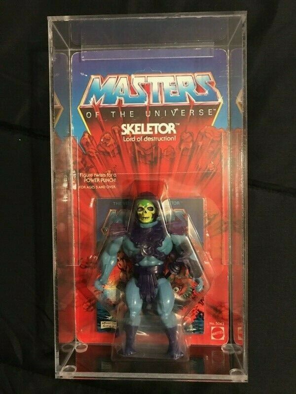 MOTU VINTAGE SKELETOR THIS SALE IS FOR A EMPTY ACRYLIC CASE ONLY NO TOYS