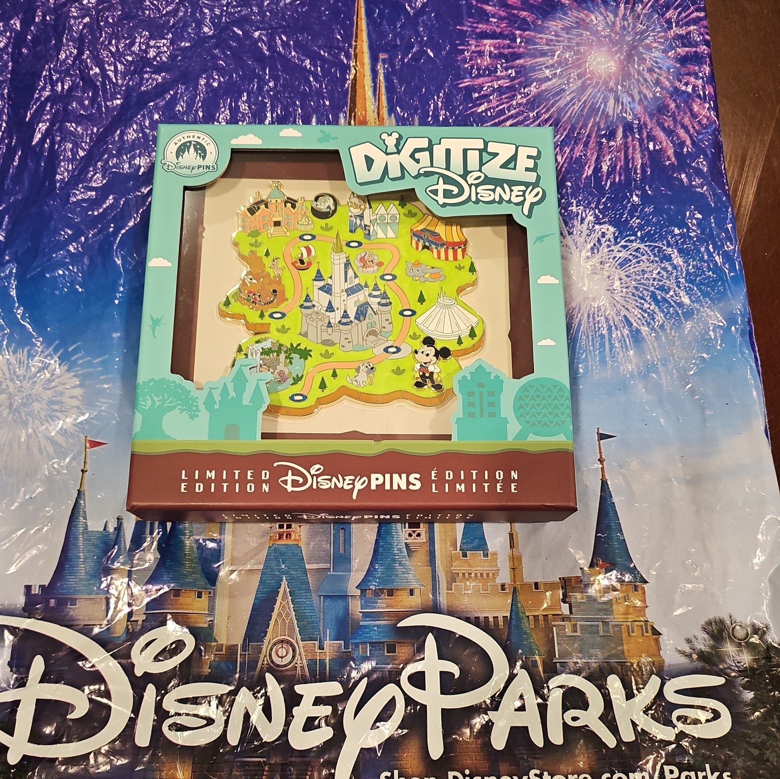 Digitize Disney LE WDW and DLR Jumbo Pins