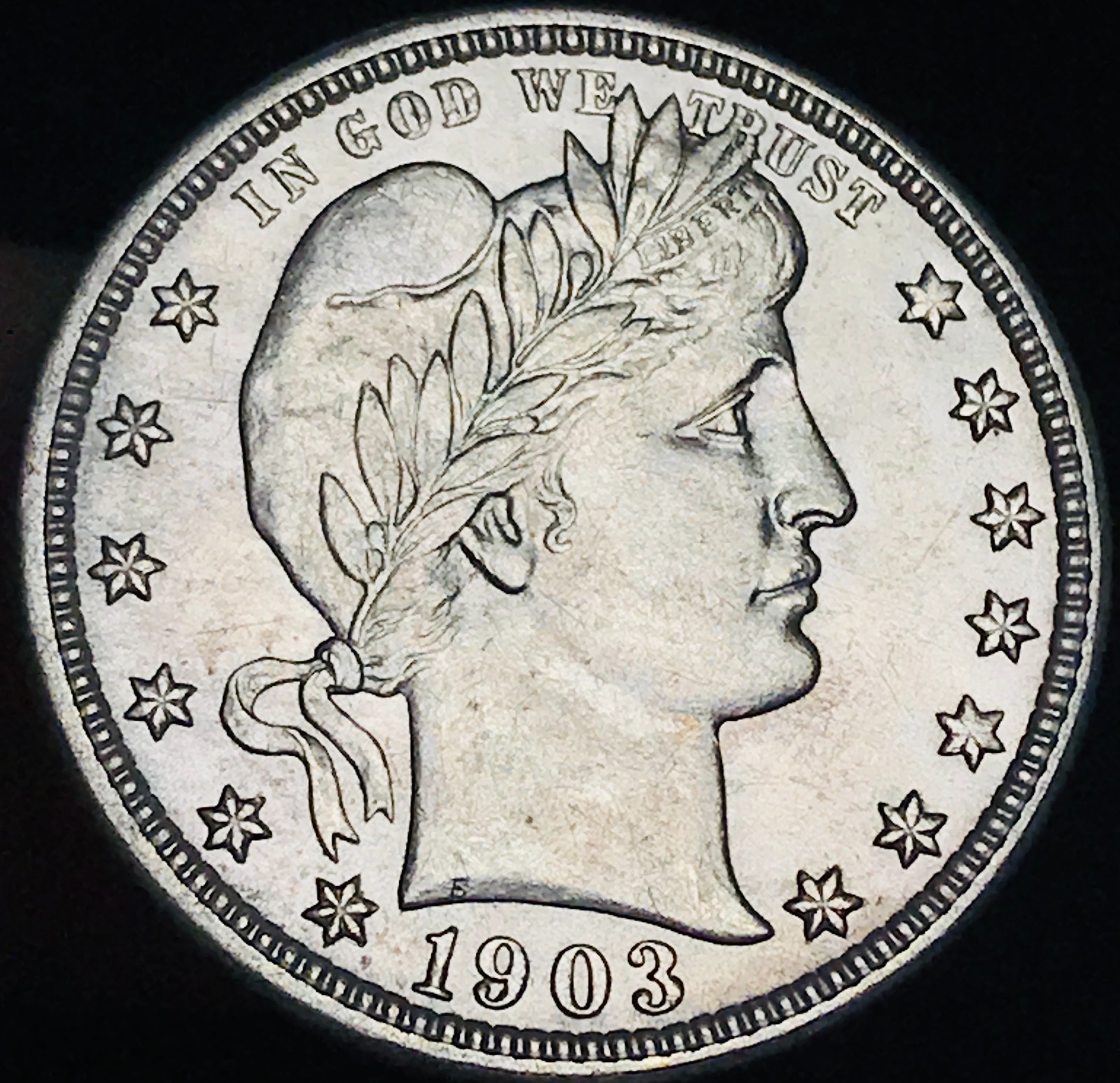 1903 O Barber Quarter 25C Liberty Head Ungraded Choice Silver US Coin CC31553 1903 O Barber Quarter 25C Liberty Head Ungraded Choice Silver US Coin CC31553