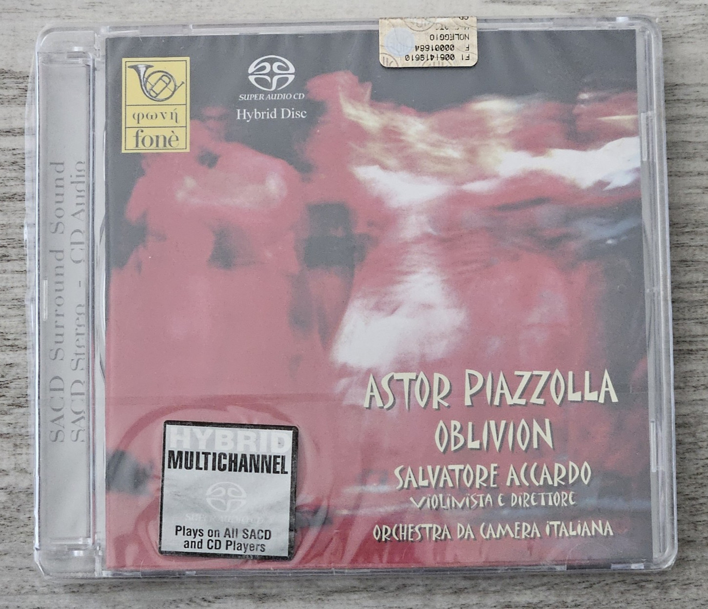 Astor Piazzolla Oblivion Salvatore Accardo Hybrid SACD Fone Italy Audiophile New Astor Piazzolla Oblivion Salvatore Accardo Hybrid SACD Fone Italy Audiophile New