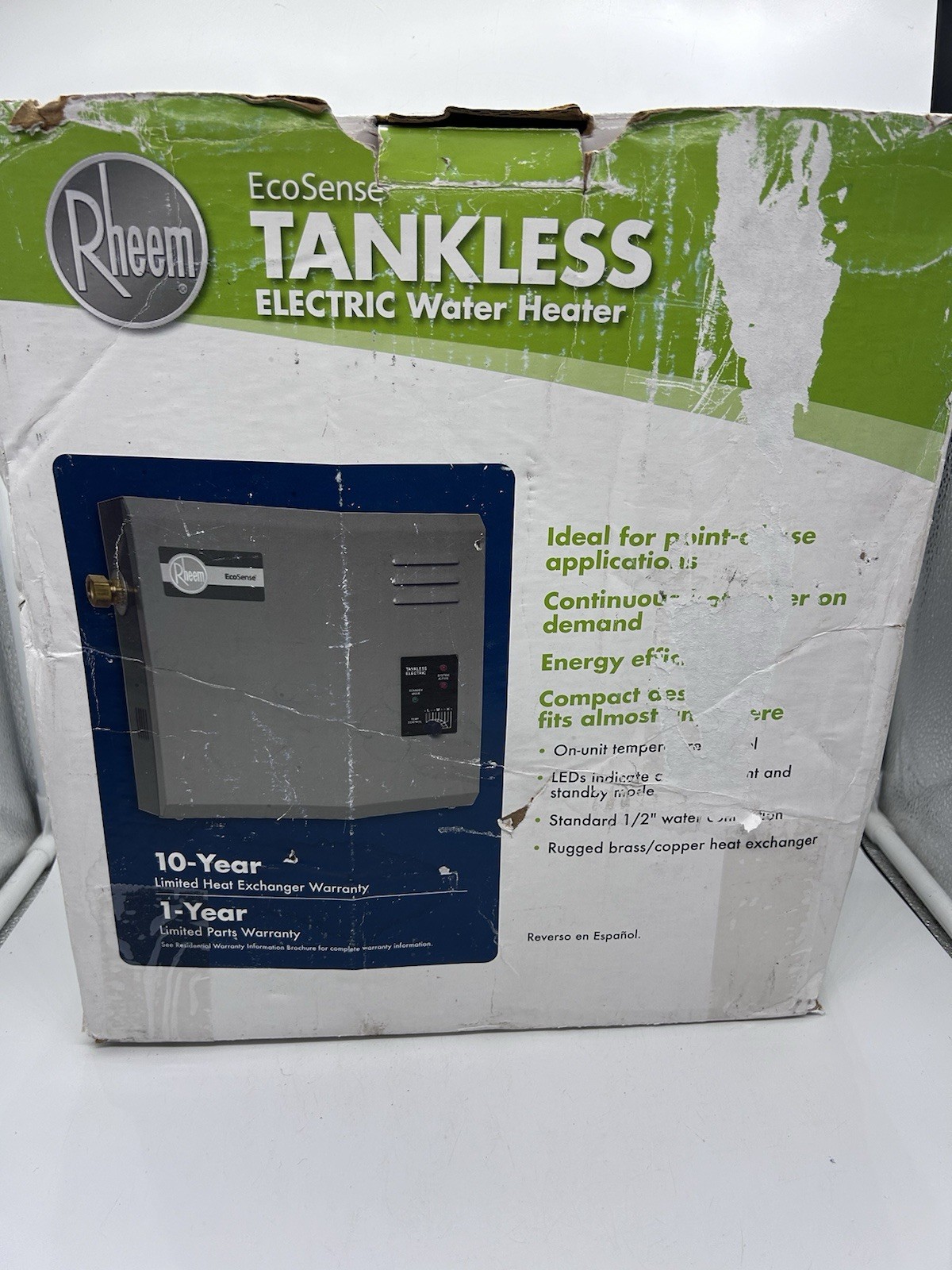 Rheem RETE-18 Tankless Electric Water Heater 18KW 2.73 GPM Open Box Brand New Rheem RETE-18 Tankless Electric Water Heater 18KW 2.73 GPM Open Box Brand New
