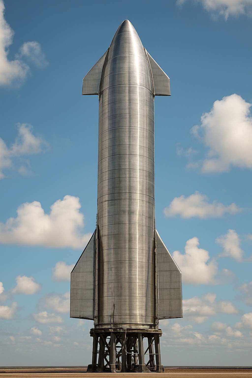Starship Rocket SpaceX Wall Art 24x36 - NASA Wall Decor - Unframed