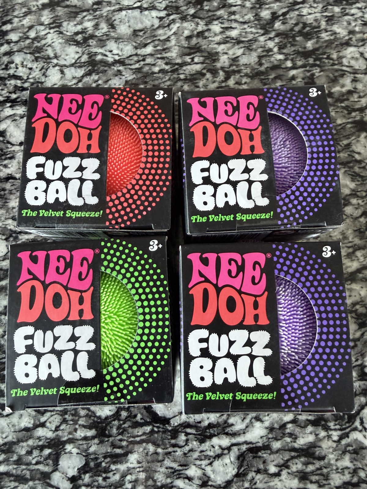 Lot Of 4 NeeDoh Fuzzball - Authentic (Brand new, Unopened) Lot Of 4 NeeDoh Fuzzball - Authentic (Brand new, Unopened)