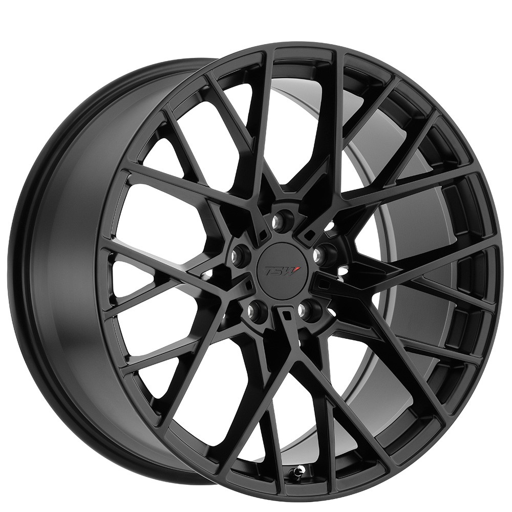 18x8.5 TSW Wheels SEBRING  Matte Black Rims 5x112 ET+42 (1pc)
