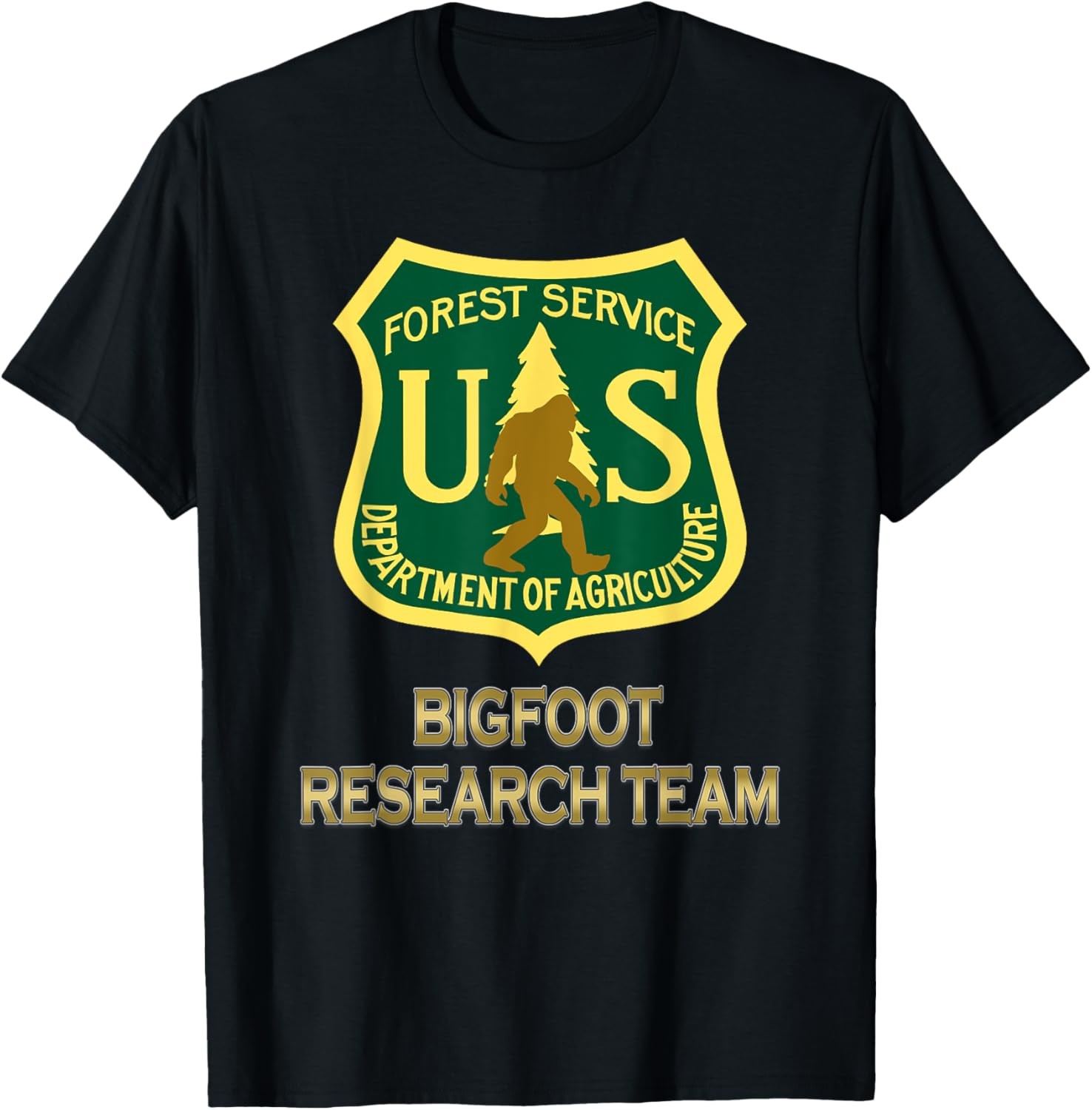 Bigfoot Research Team Funny T-Shirt T-Shirt