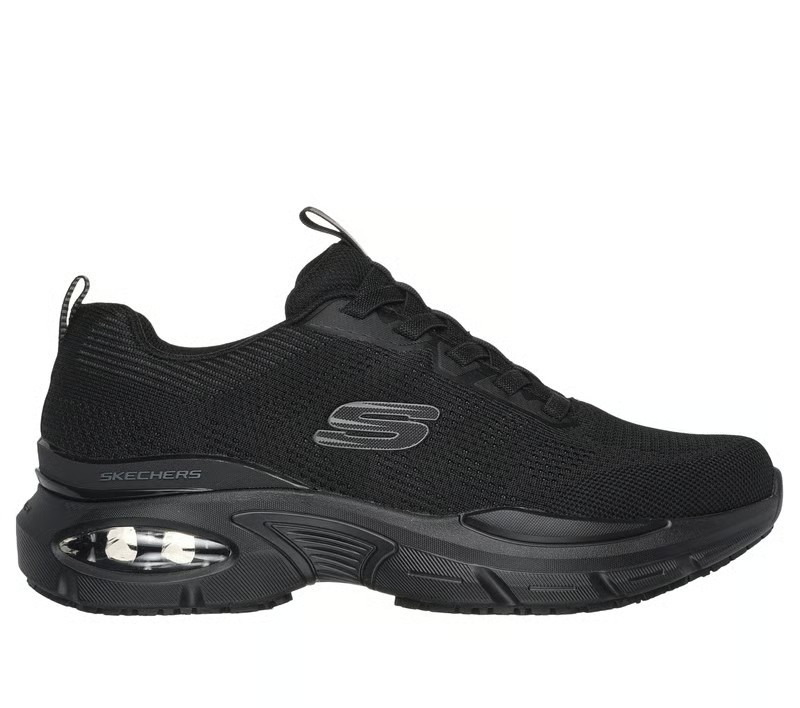 HUGE SALE Skechers Men\'s Work Slip-Resistant: Skech-Air Ventura Black AUTHENTIC