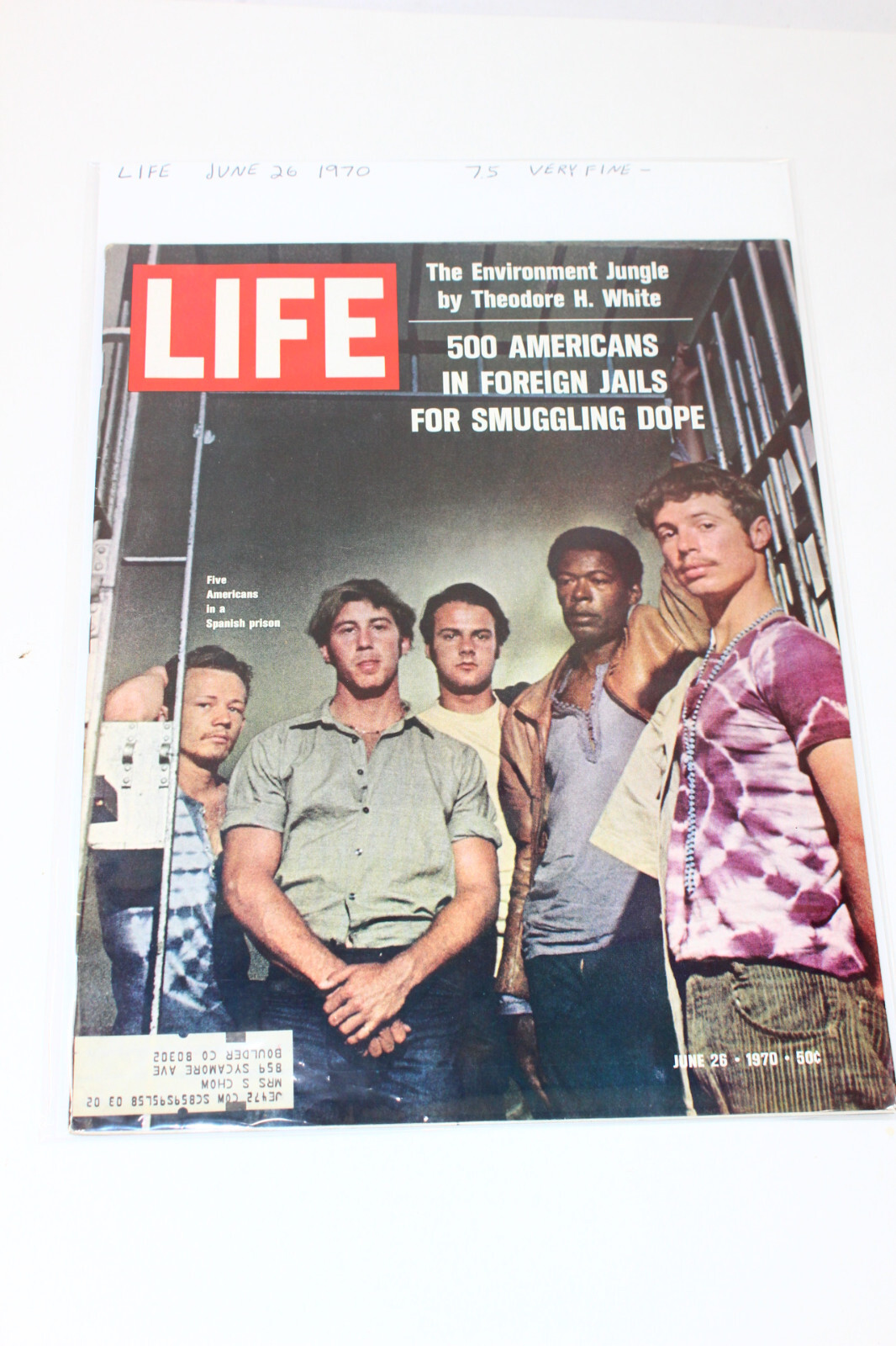 LIFE Magazine June 26 1970 500 Americans in Foreign Jails (7.5) Very Fine- (VF-)