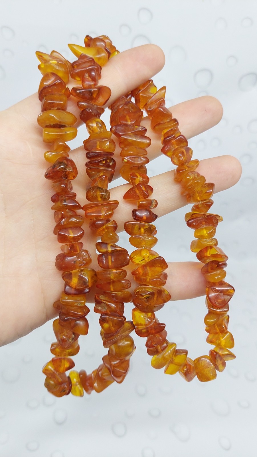 Vintage Amber Beads Necklace Vintage Amber Beads Necklace