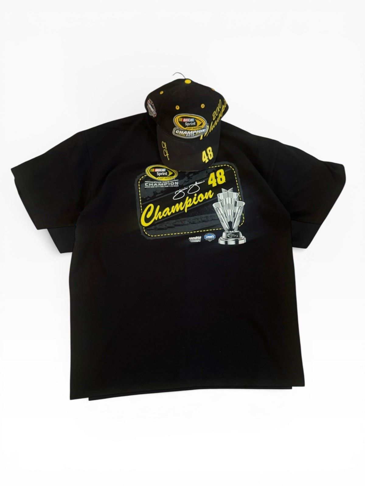 Nascar Jimmie Johnson T Shirt VTG 2010 XL Chase Authentic’s W/ Hat 2 Combo Nascar Jimmie Johnson T Shirt VTG 2010 XL Chase Authentic’s W/ Hat 2 Combo