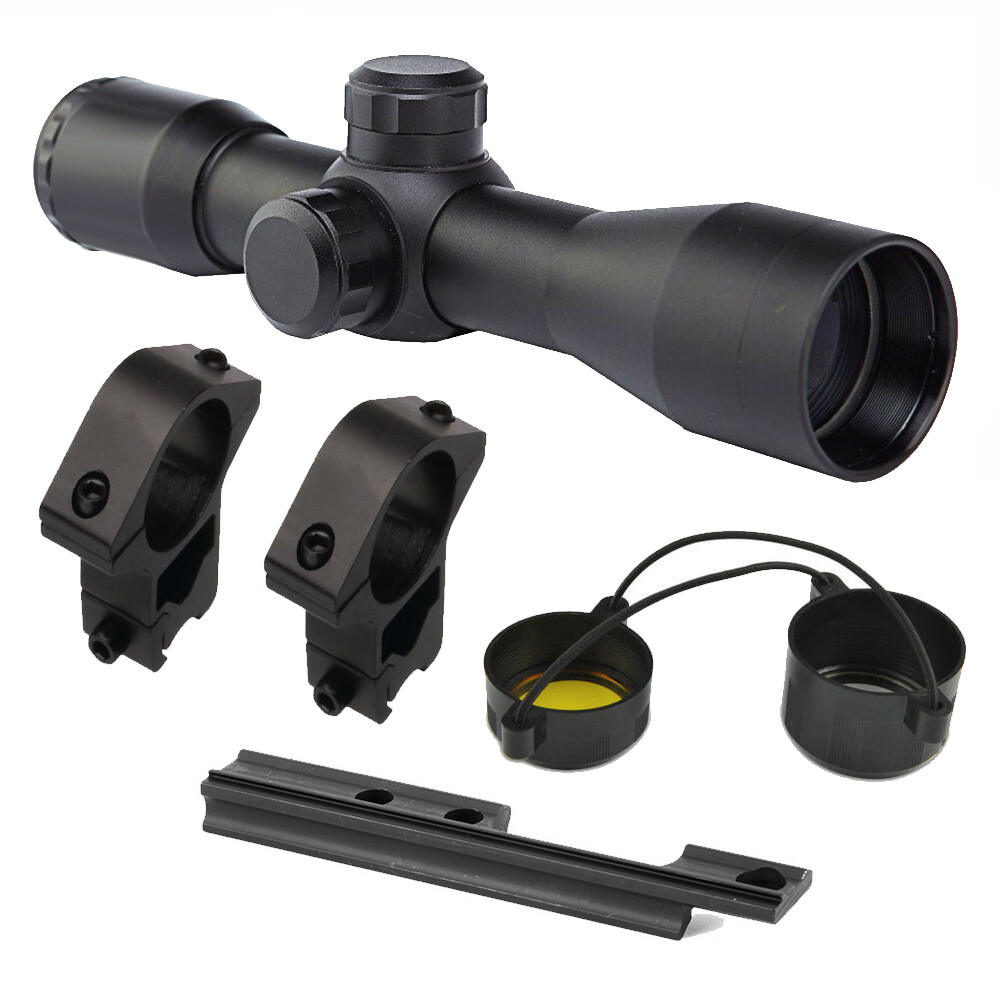 Compact 4x32 Scope + Rings + Mount For KSA Keystone Cricket & G2 .22 Rifle