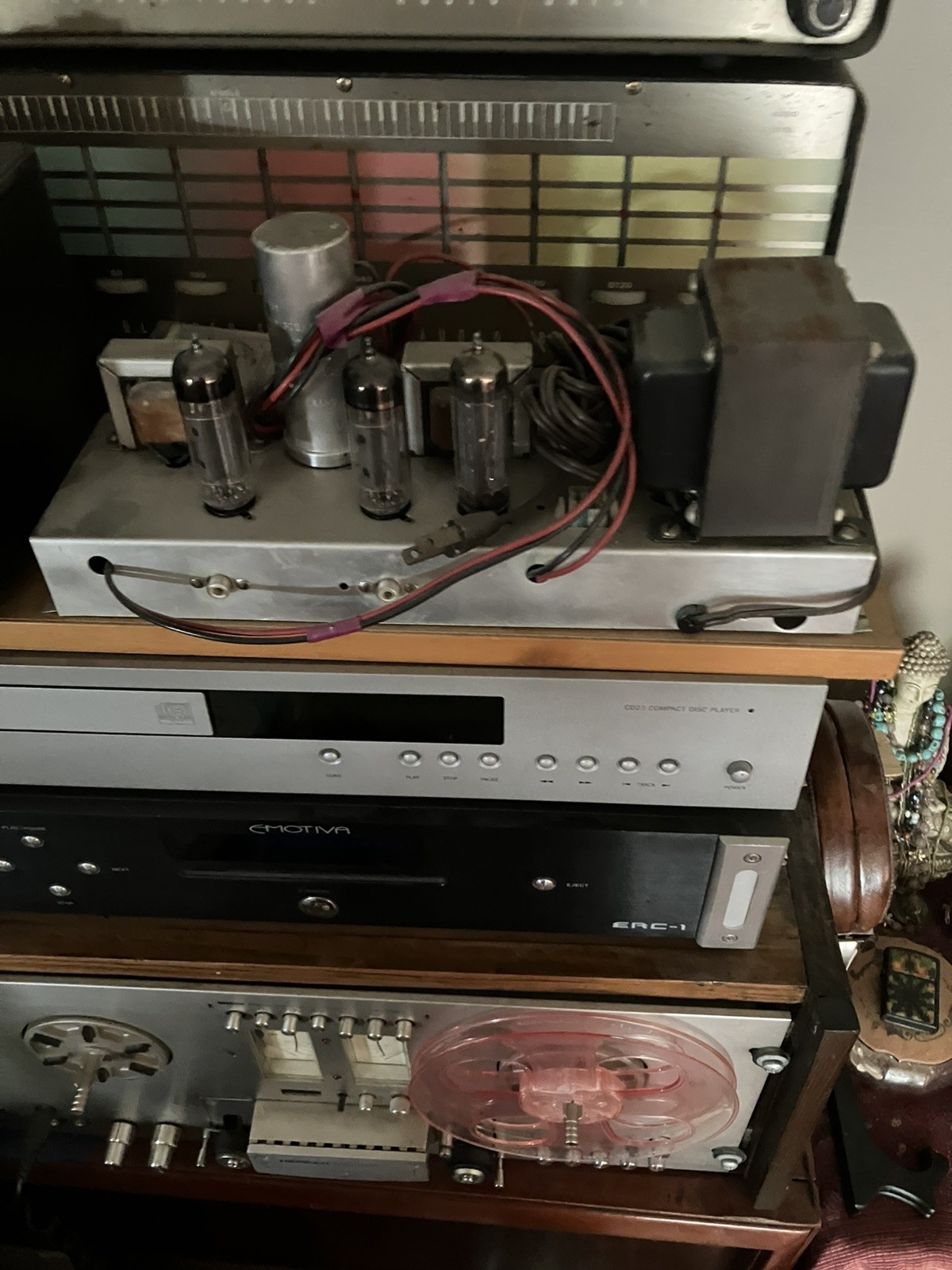 VINTAGE MAGNAVOX VACUUM TUBE STEREO POWER AMPLIFIER EL84 autumn Project