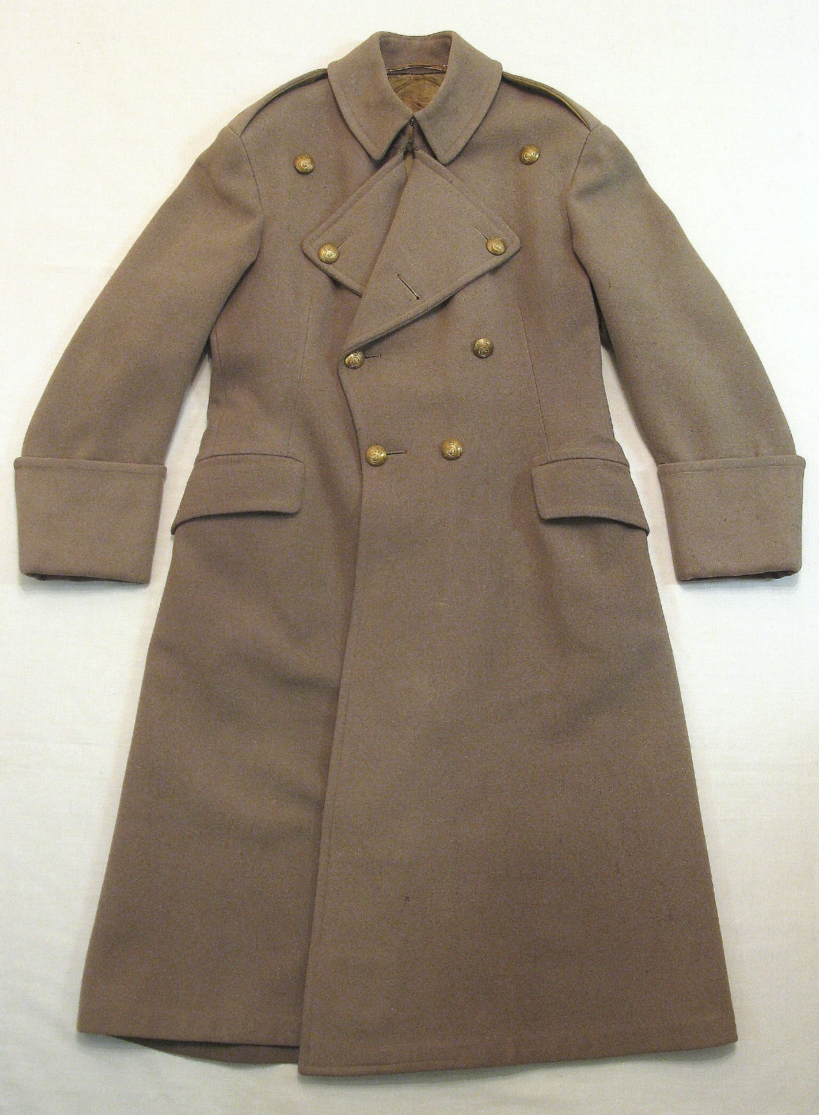 WW2 Canadian Army Officer's Wool Overcoat Original WWII Dated 1940 EXC COND