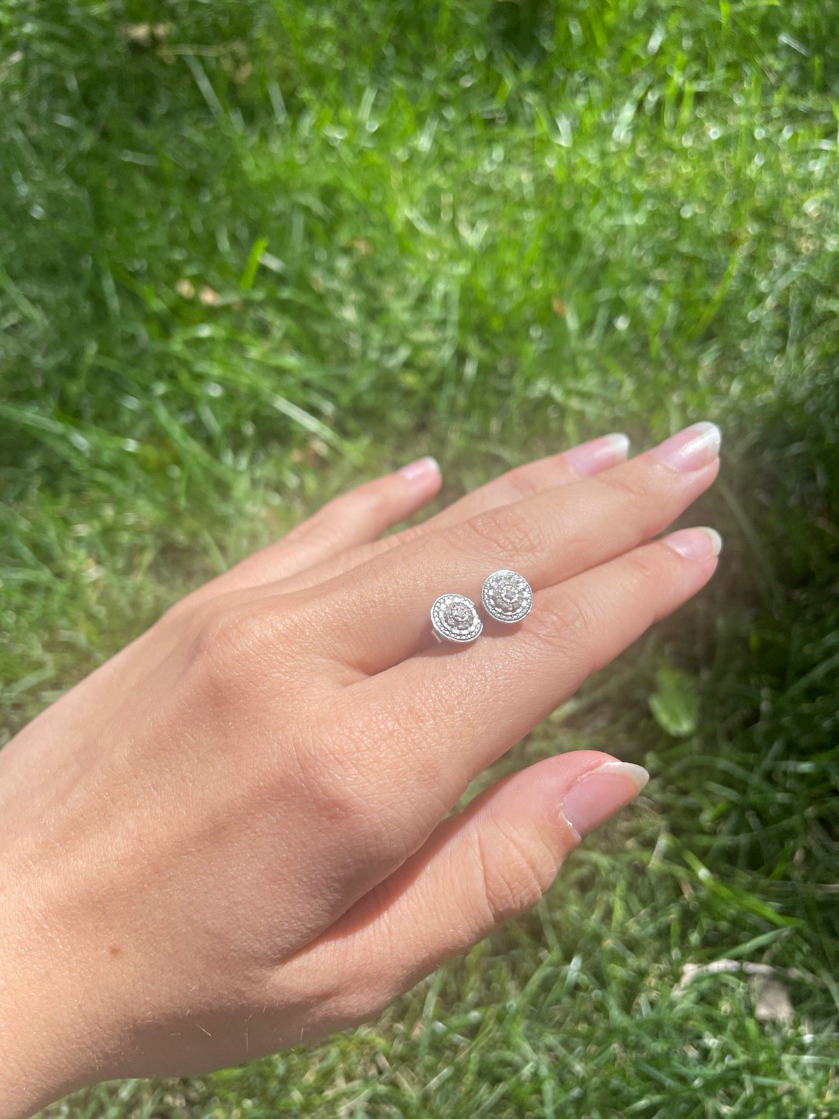 R.H. Macy and Co. Diamond Earrings. Never worn. Originally bought for 200$ R.H. Macy and Co. Diamond Earrings. Never worn. Originally bought for 200$