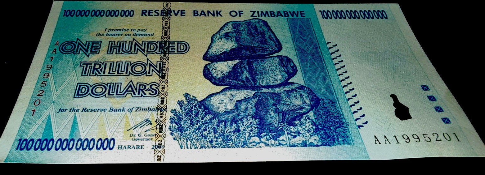 3 xZimbabwe 100 Trillion Dollars 2008 AA P-91 Banknote New UNC Zim Currency COA