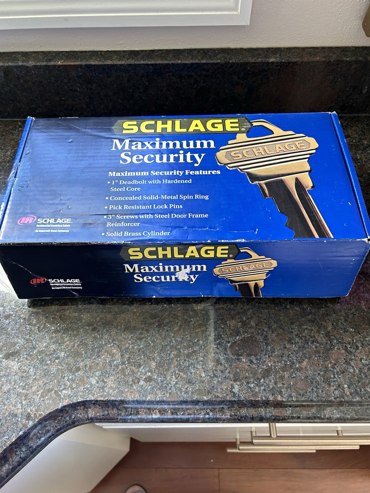 Schlage Maximum Security F358 PLY 613 aged bronze Entry Door Lock Set, Keyed