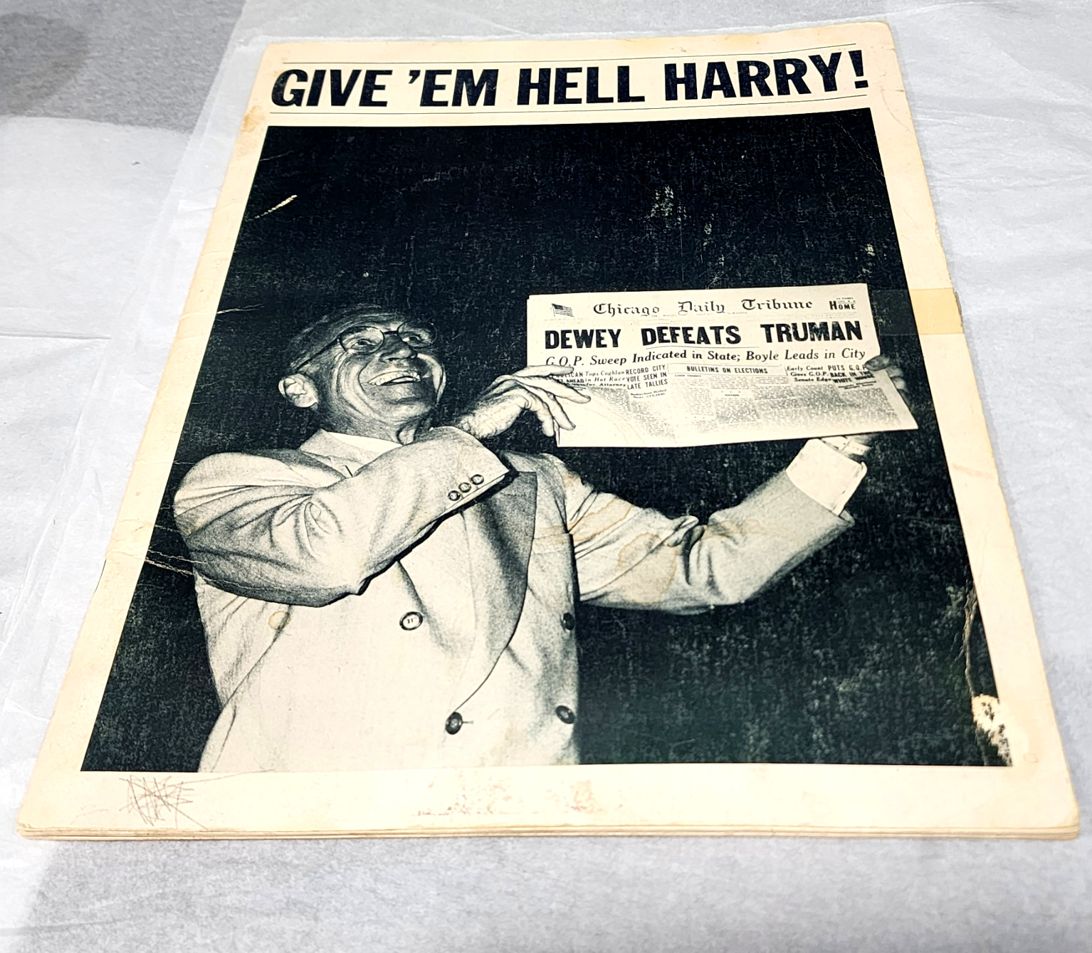 Vintage 1975 Give 'Em Hell Harry Truman Theater Program James Whitmore Play