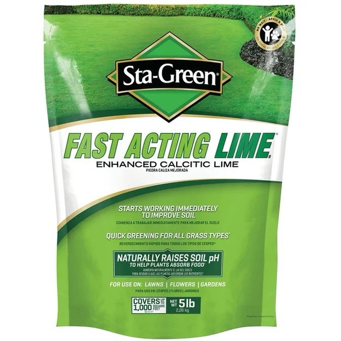 Sta-Green Fast Acting Enhanced Calcitic Lime Soil Amendment 5 lb Quick Greening Sta-Green Fast Acting Enhanced Calcitic Lime Soil Amendment 5 lb Quick Greening