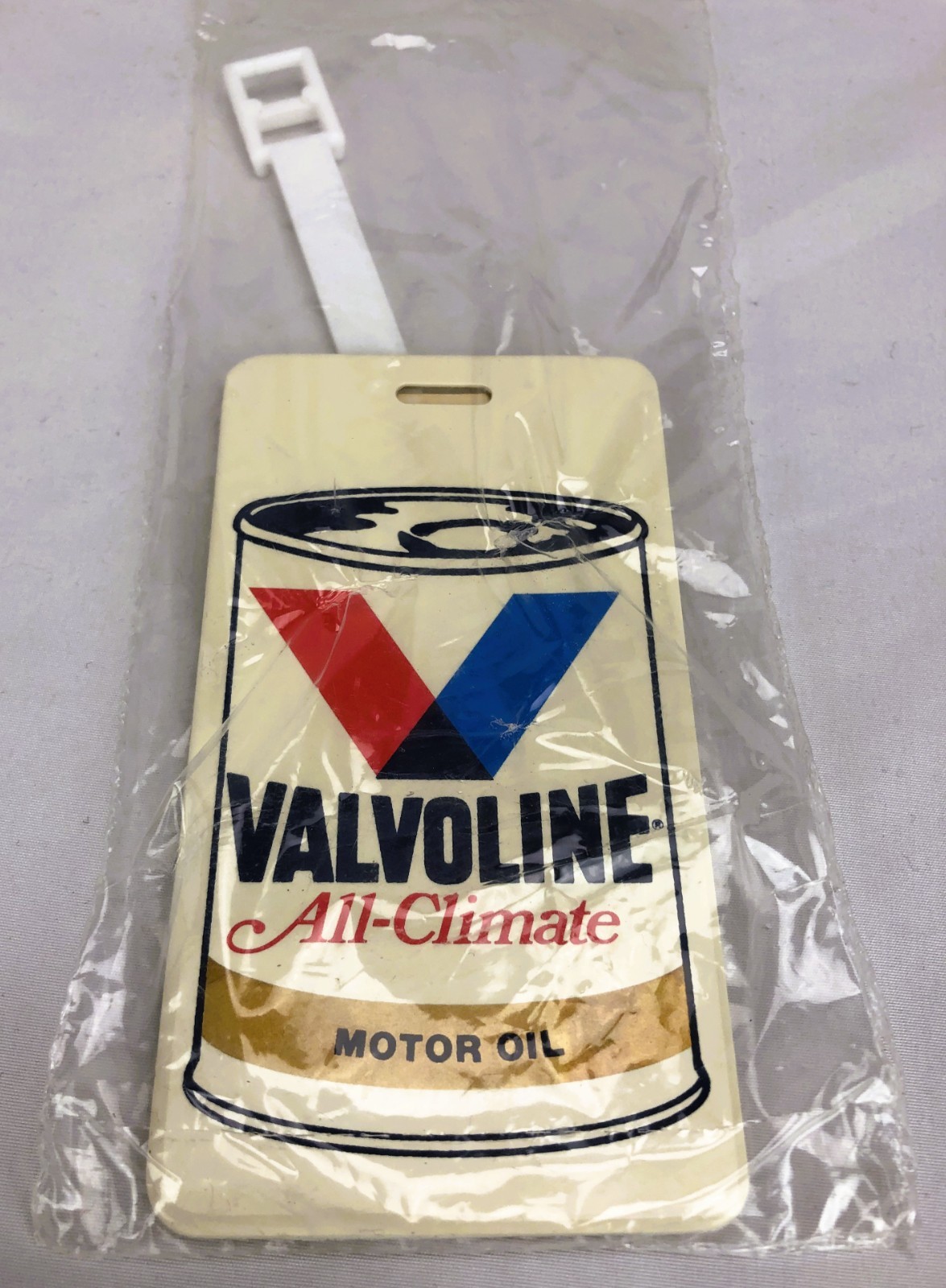 Vintage Valvoline All-Climate Motor Oil Luggage Tag ID Label NOS Gas Oil Promo Vintage Valvoline All-Climate Motor Oil Luggage Tag ID Label NOS Gas Oil Promo