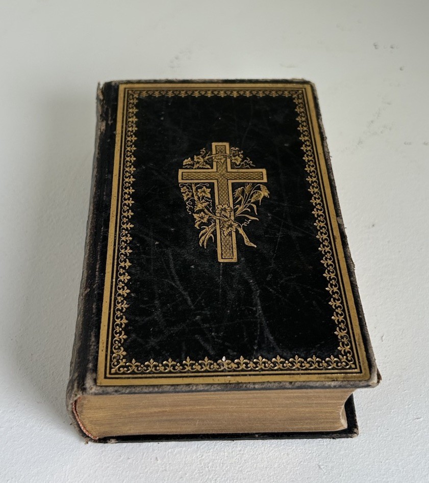 Antique 1894 “Trost im Alter”|Leather German Catholic Book|Father Sigisbert Zaru