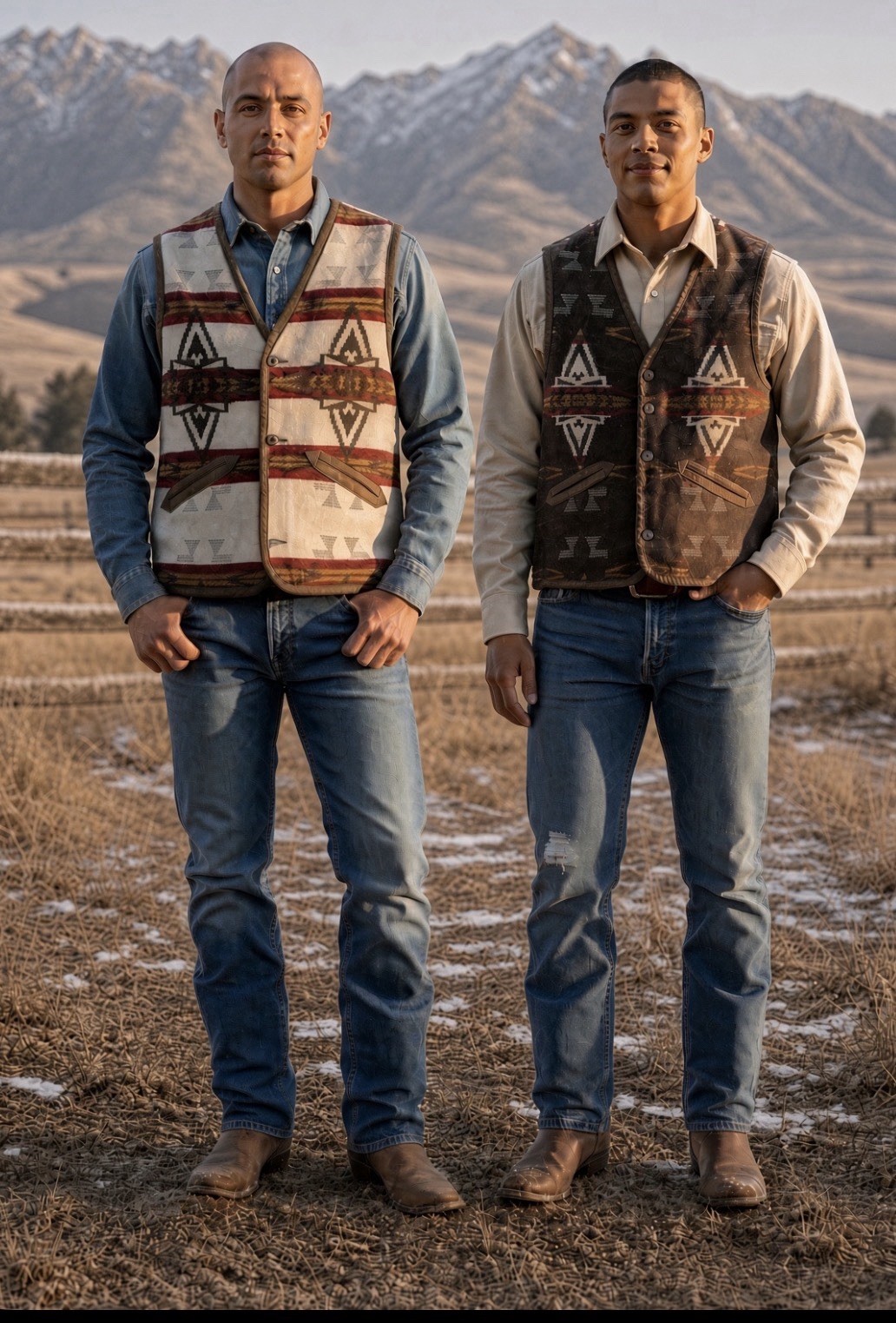Pendleton Southwest Red Star Wool Vest Size L Native Aztec Reversible Outdoors