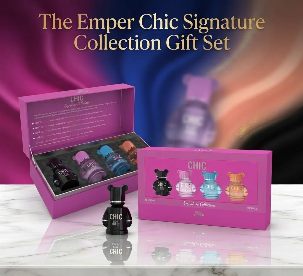 The Emper Chic Signature Collection Gift Set 4-in-1 Eau de Parfum Unisex Set